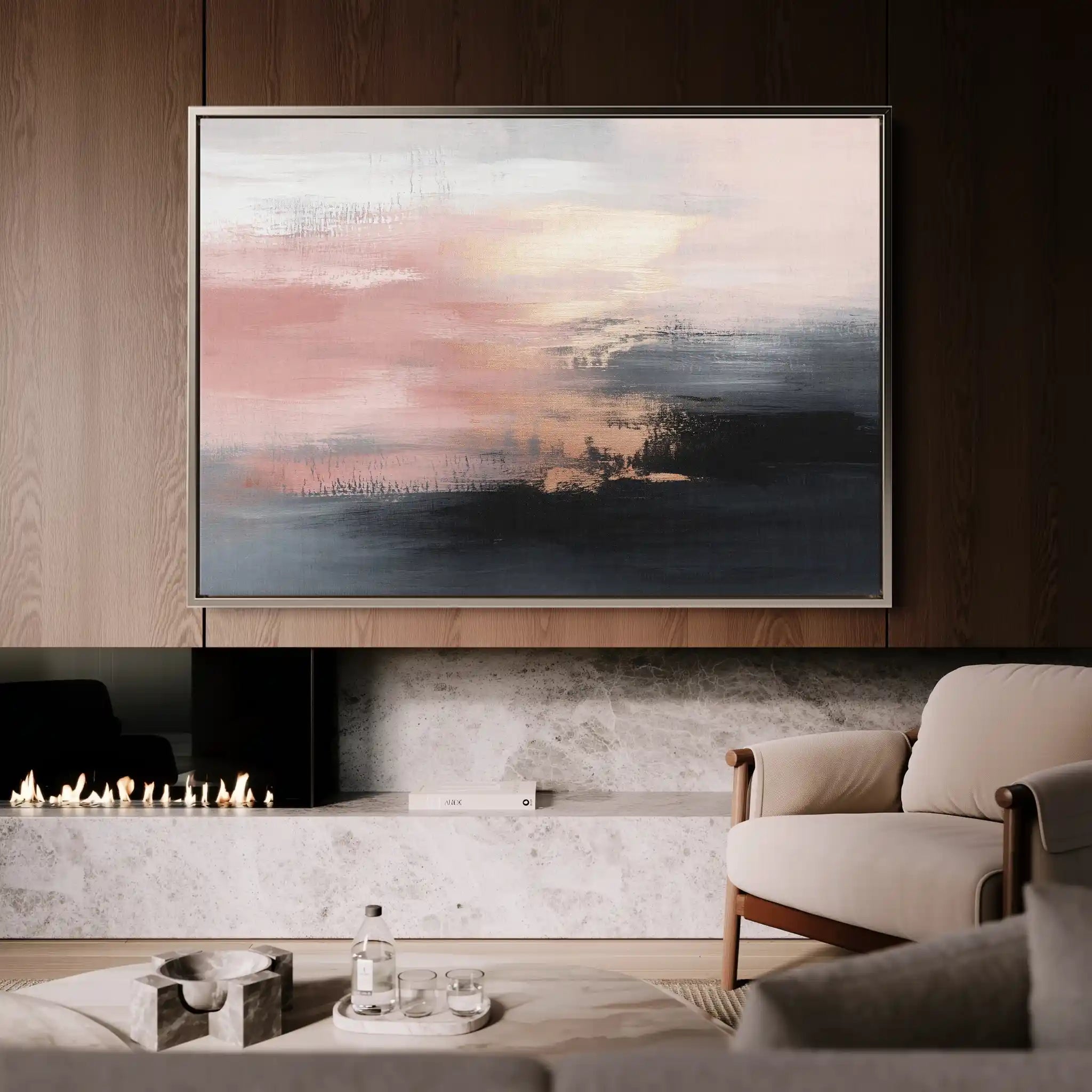 Abstract 313 Canvas Art 60 x 40 cm / Stretched on hidden frame