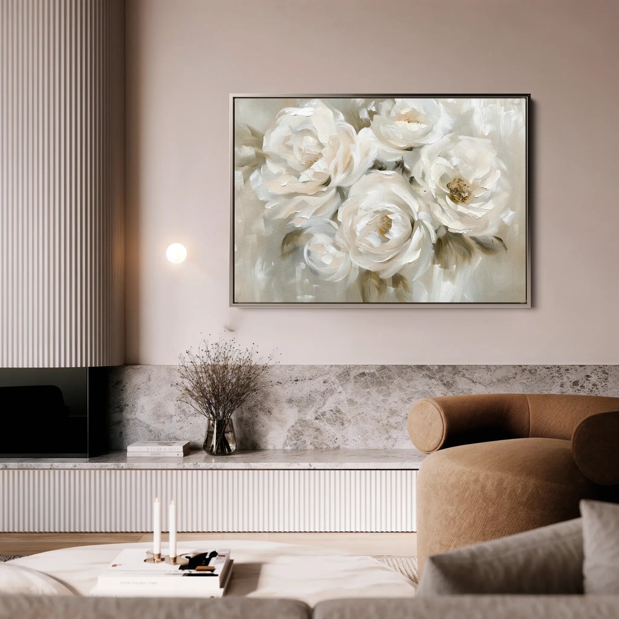 Floral Canvas Wall Art WAD314-F 90 x 60 cm / Stretched on hidden frame