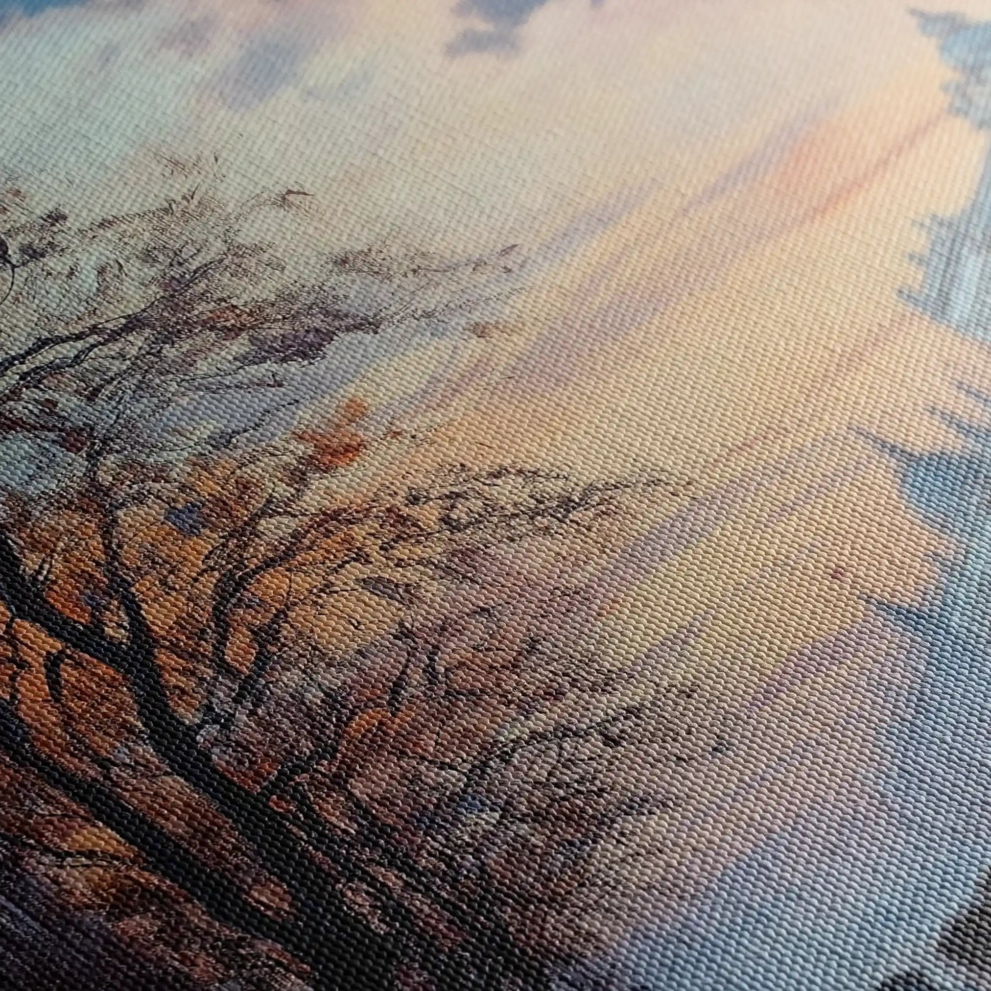 Landscape 314 Canvas Art 90 x 60 cm / Stretched on hidden frame