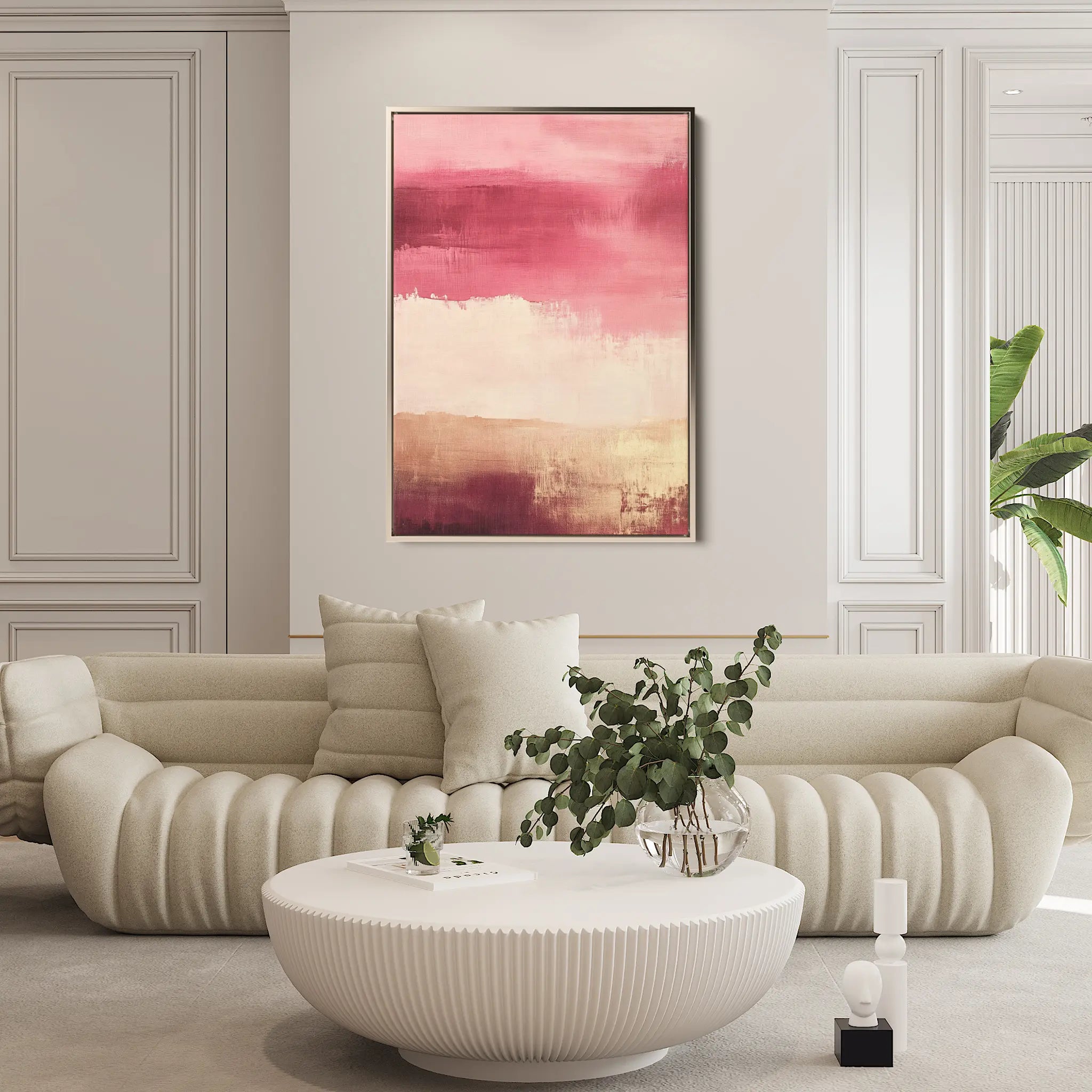 Abstract Canvas Wall Art WAD315-A 90 x 60 cm / Stretched on hidden frame