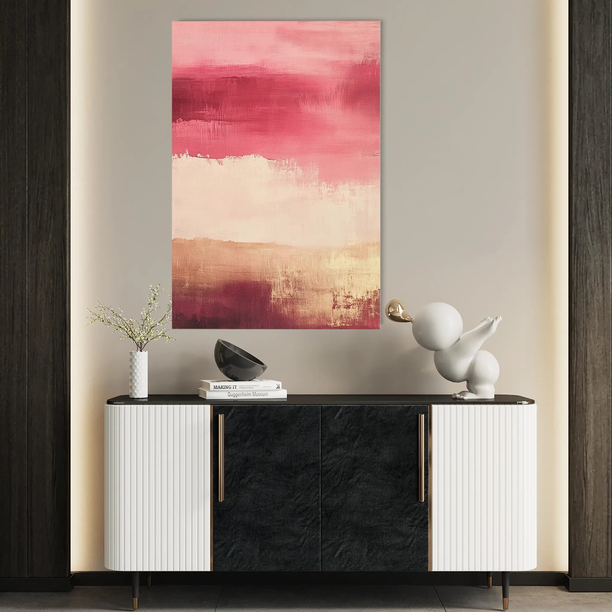Abstract Canvas Wall Art WAD315-A 90 x 60 cm / Stretched on hidden frame
