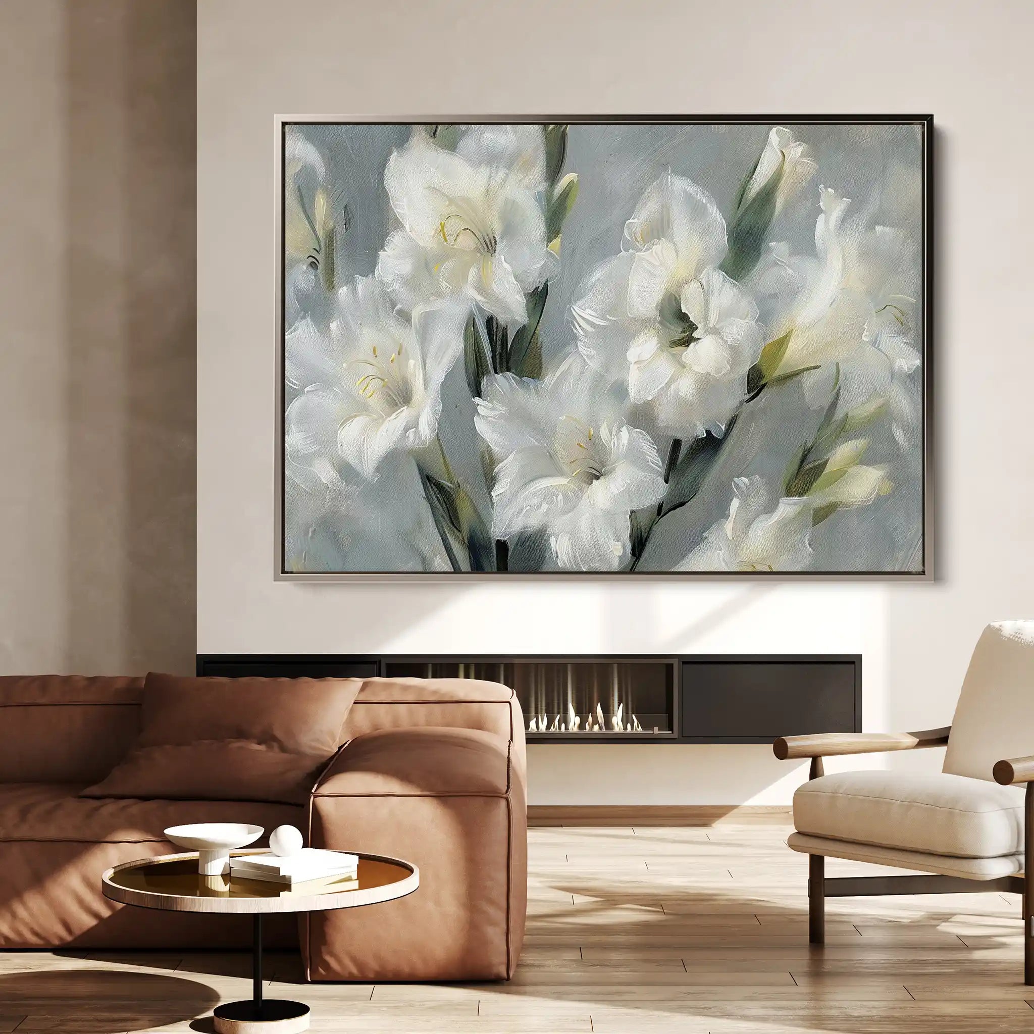 Floral Canvas Wall Art WAD317-F 90 x 60 cm / Stretched on hidden frame