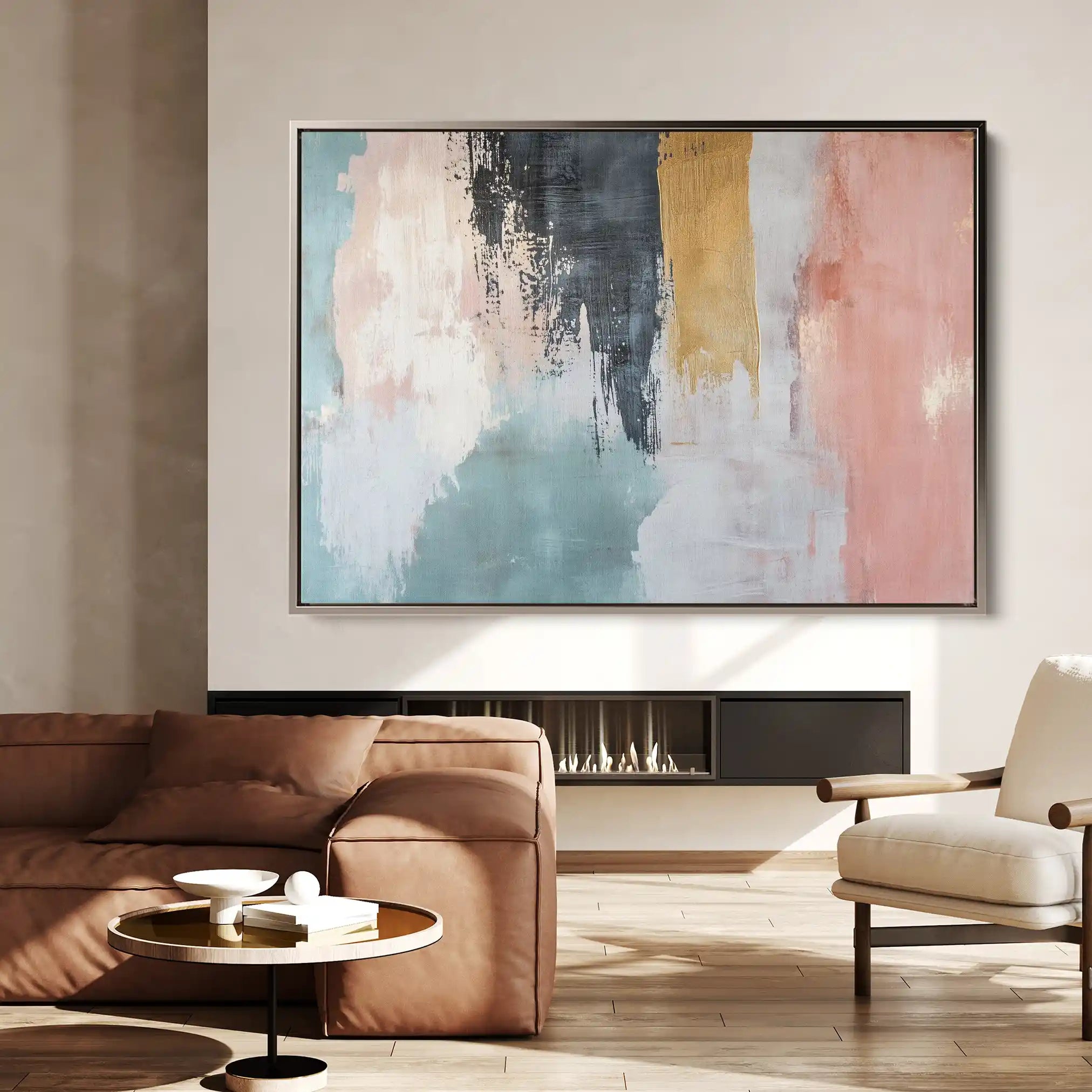 Abstract 320 Canvas Art 60 x 40 cm / Stretched on hidden frame