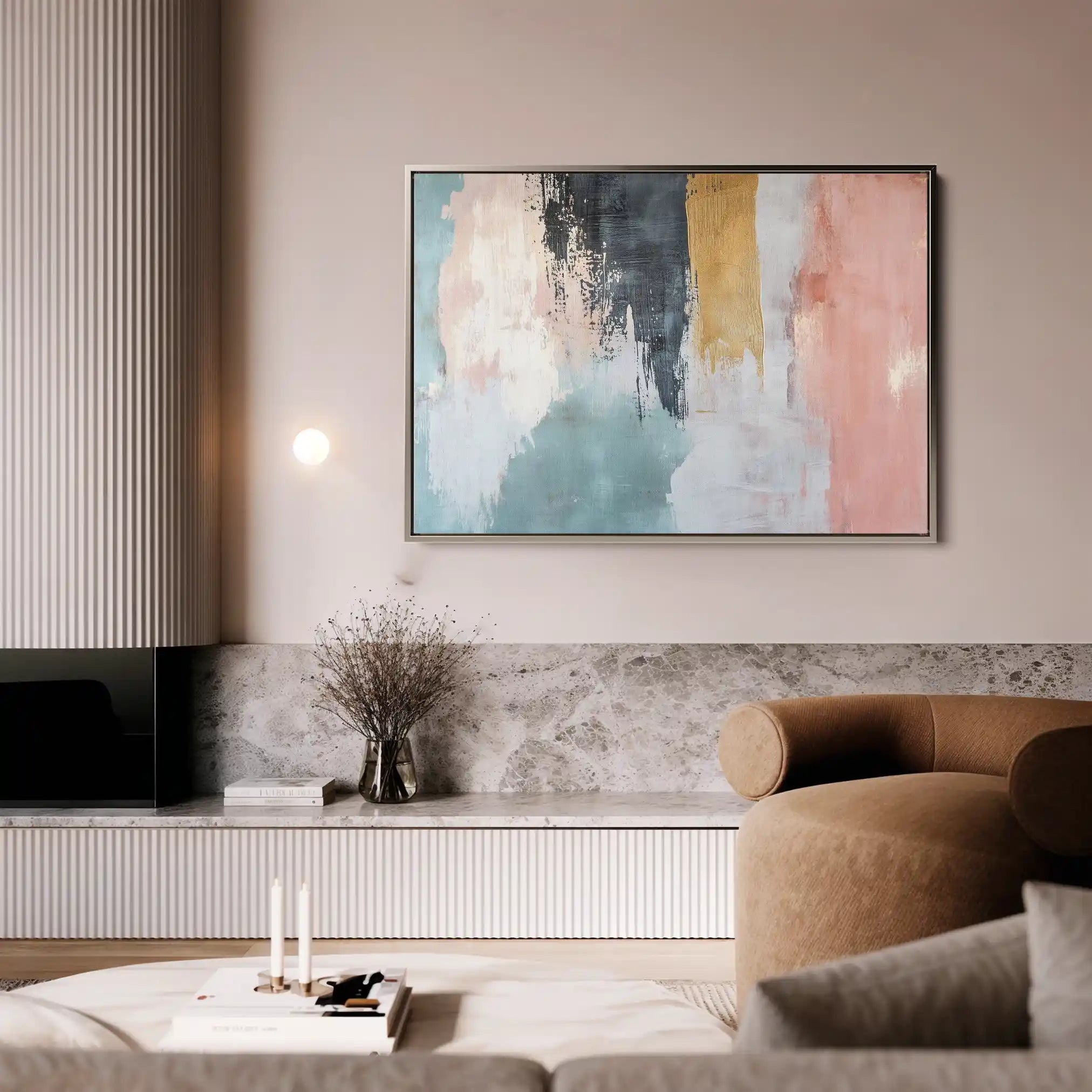 Abstract 320 Canvas Art 60 x 40 cm / Stretched on hidden frame