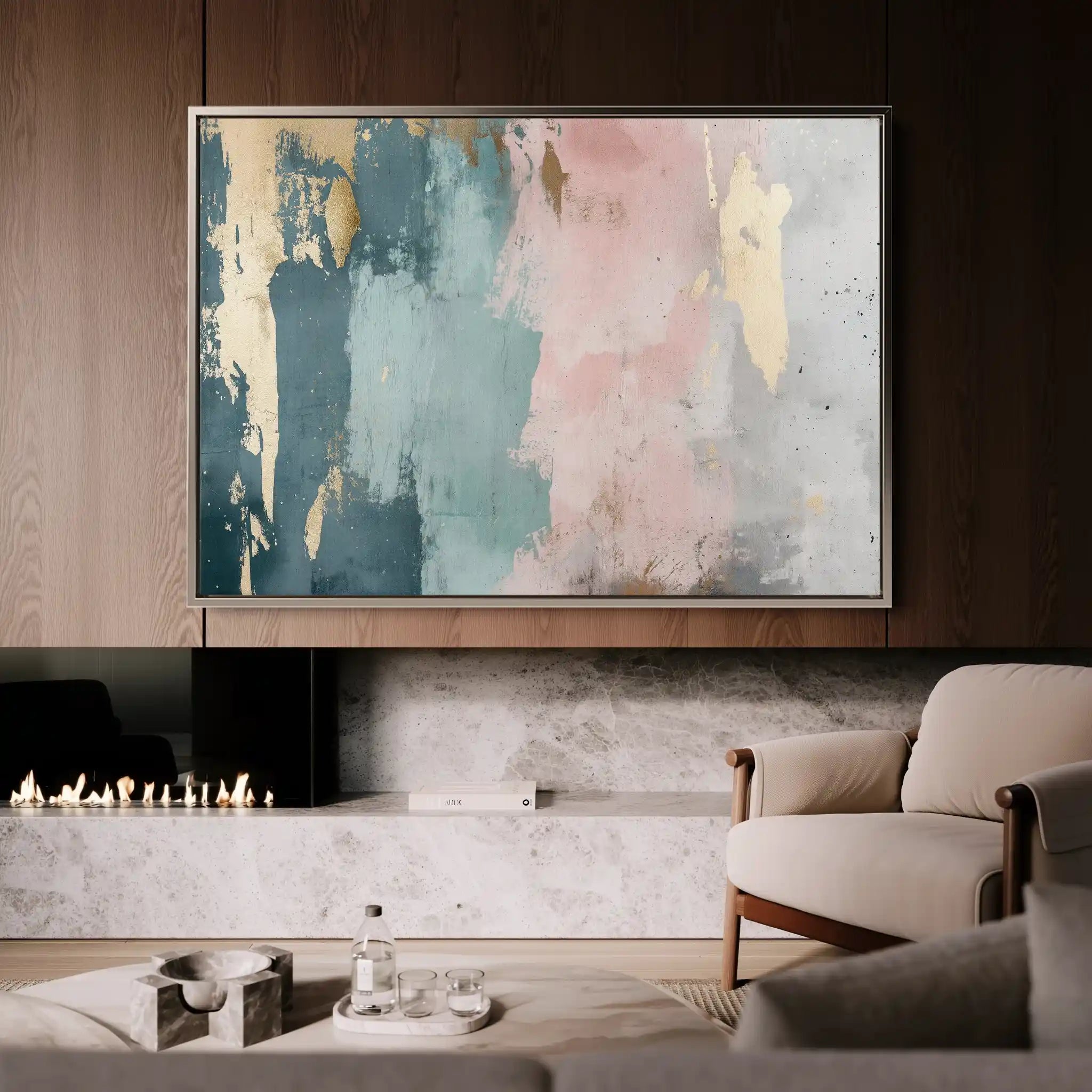 Abstract 321 Canvas Art 60 x 40 cm / Stretched on hidden frame