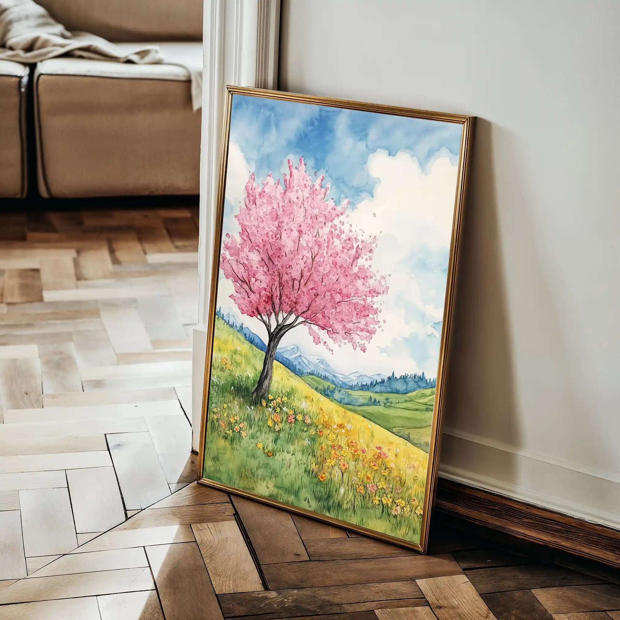 Landscape 321 Canvas Art 90 x 60 cm / Stretched on hidden frame