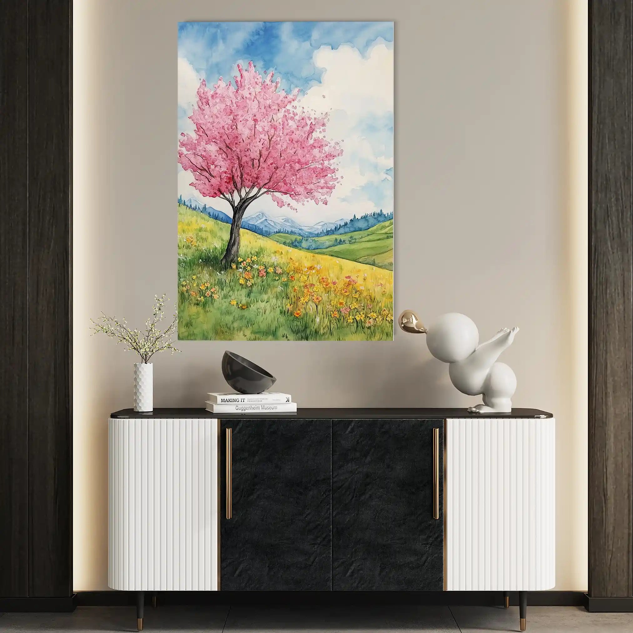 Landscape 321 Canvas Art 90 x 60 cm / Stretched on hidden frame