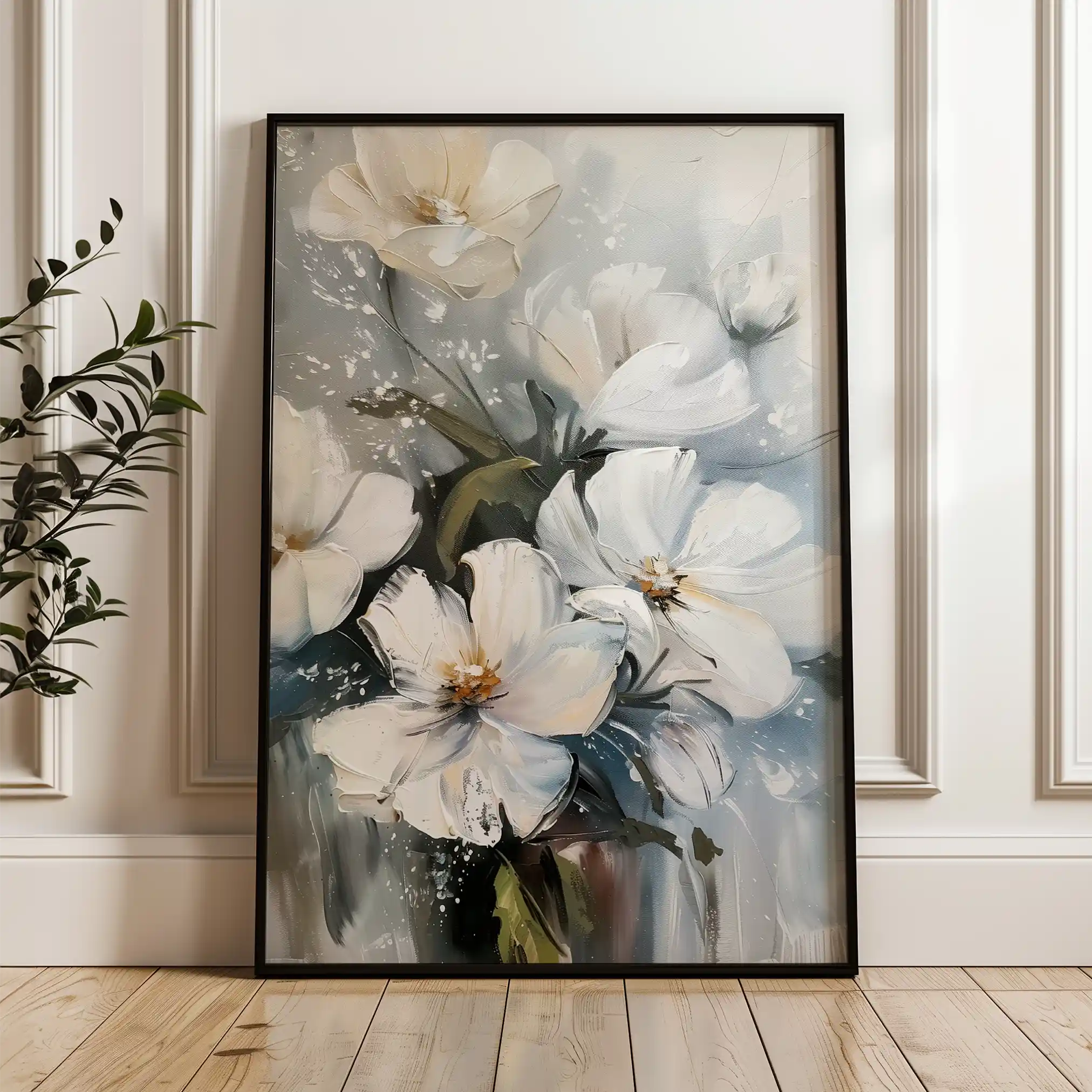 Floral Canvas Wall Art WAD322-F 90 x 60 cm / Stretched on hidden frame