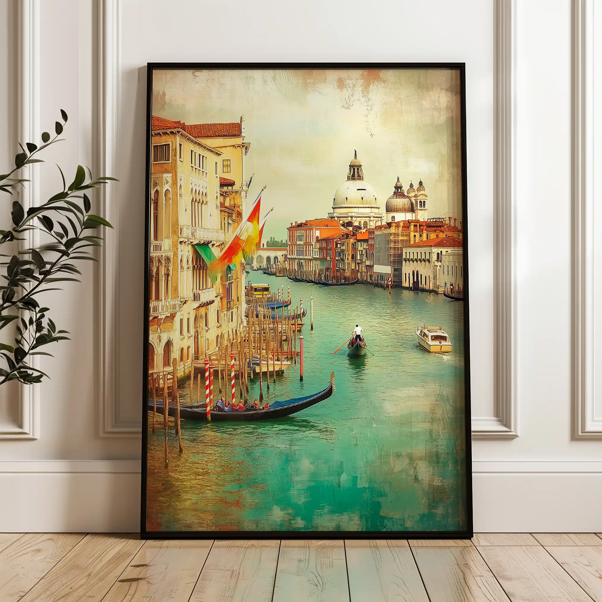 Landscape 326 Canvas Art 90 x 60 cm / Stretched on hidden frame