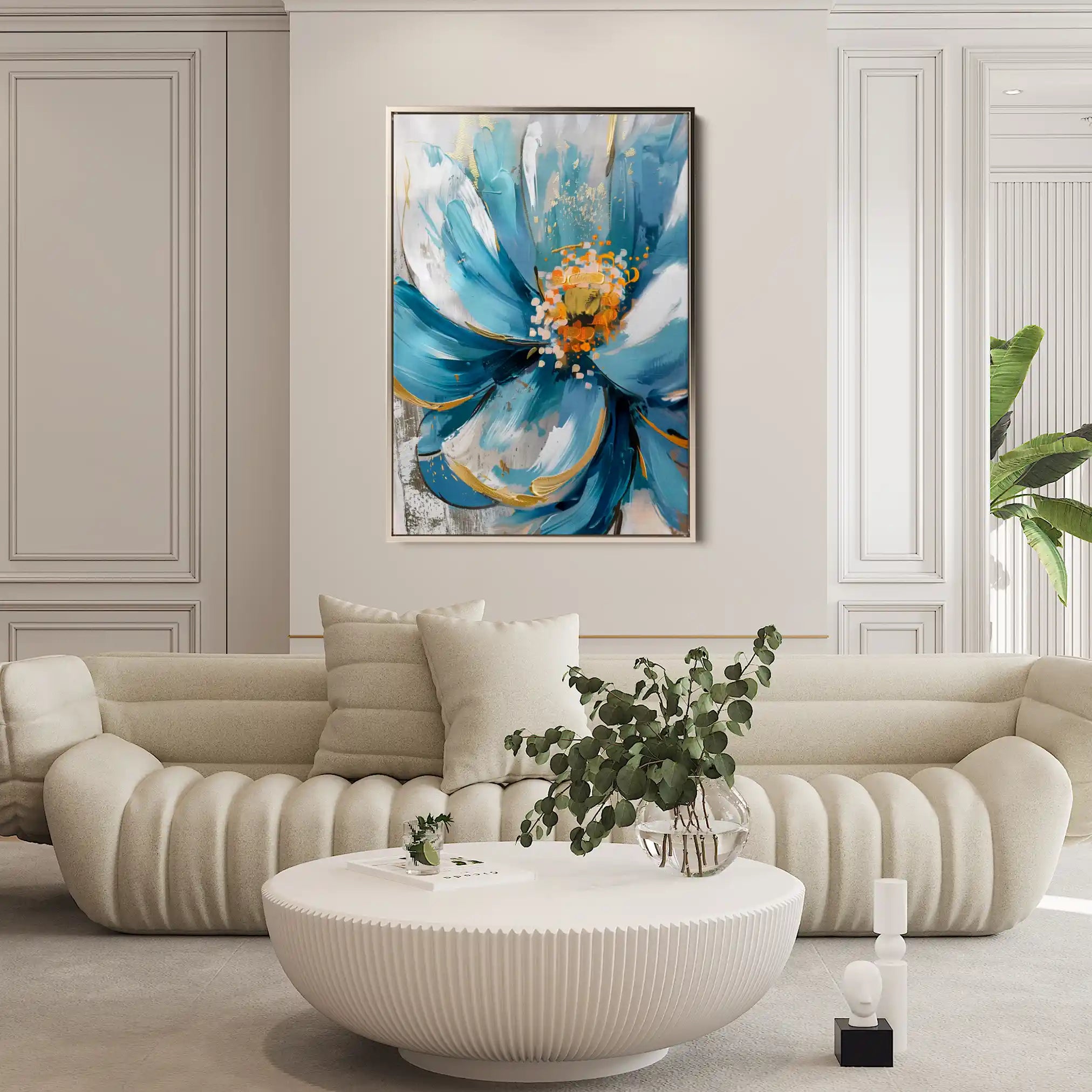 Floral Canvas Wall Art WAD329-F 90 x 60 cm / Stretched on hidden frame