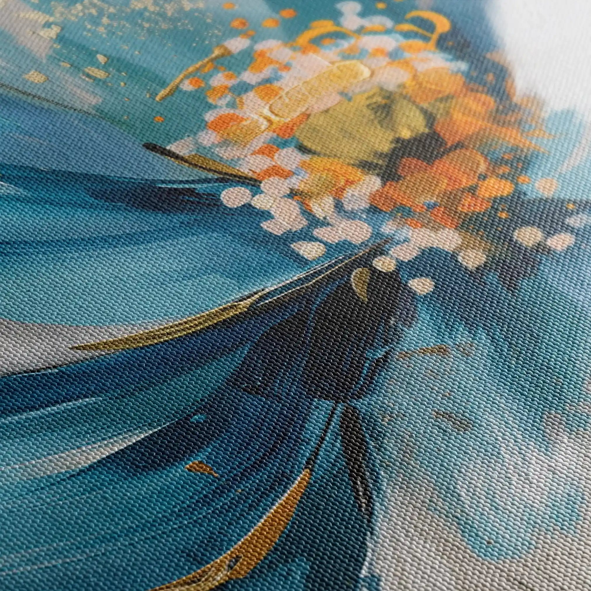 Floral Canvas Wall Art WAD329-F 90 x 60 cm / Stretched on hidden frame