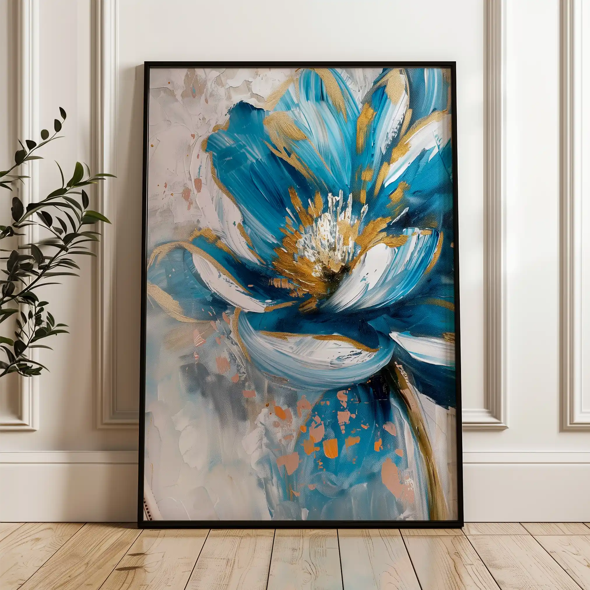 Floral Canvas Wall Art WAD330-F 90 x 60 cm / Stretched on hidden frame