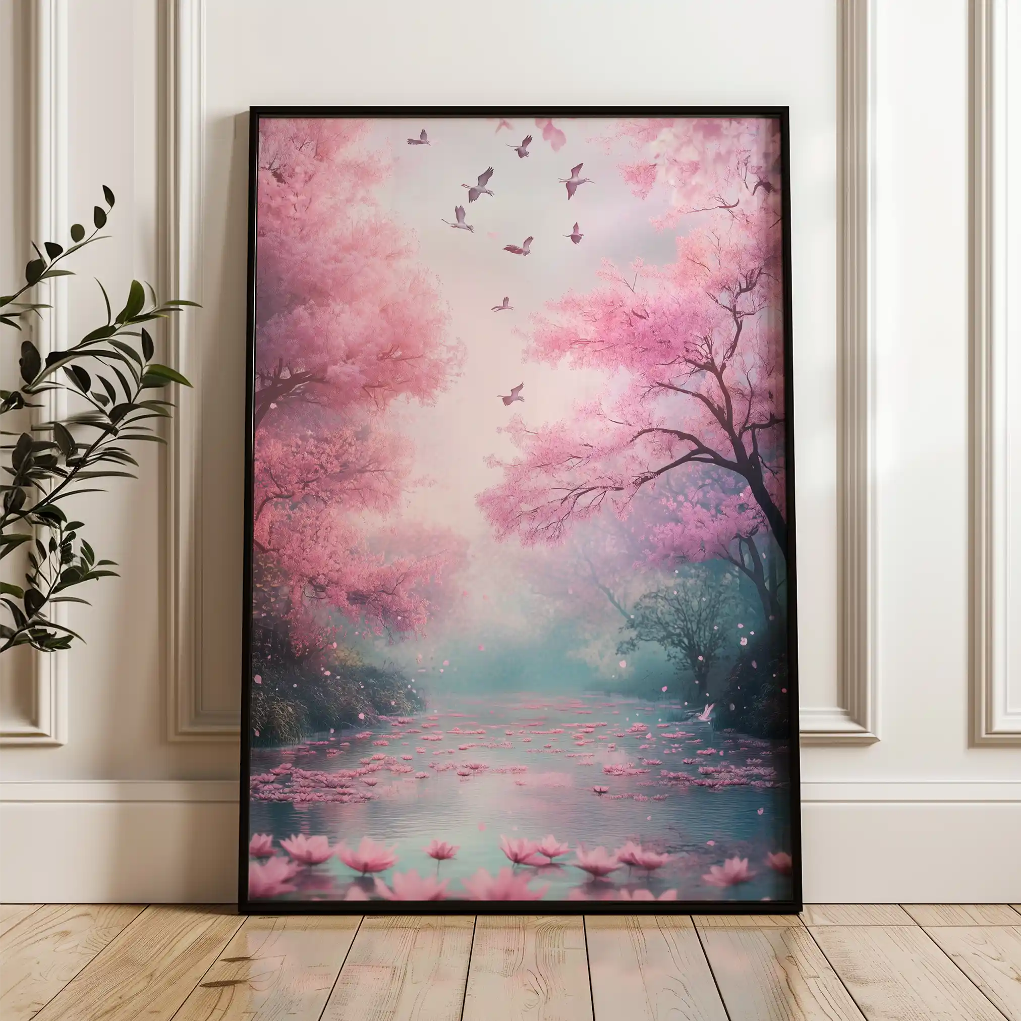 Landscape 332 Canvas Art 90 x 60 cm / Stretched on hidden frame