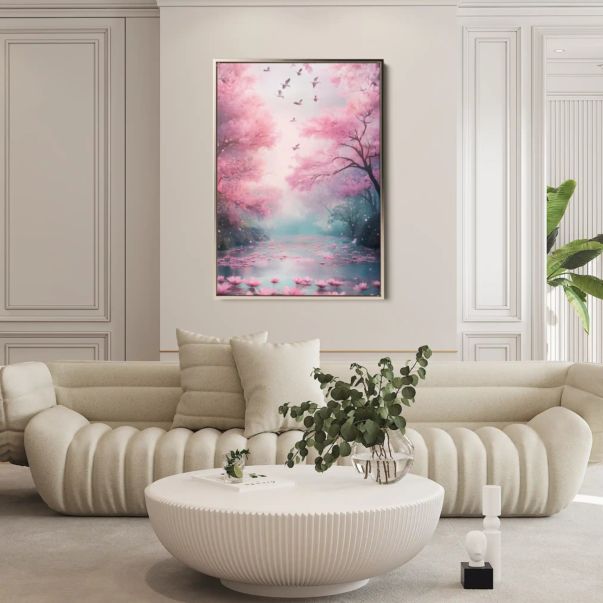 Landscape 332 Canvas Art 90 x 60 cm / Stretched on hidden frame