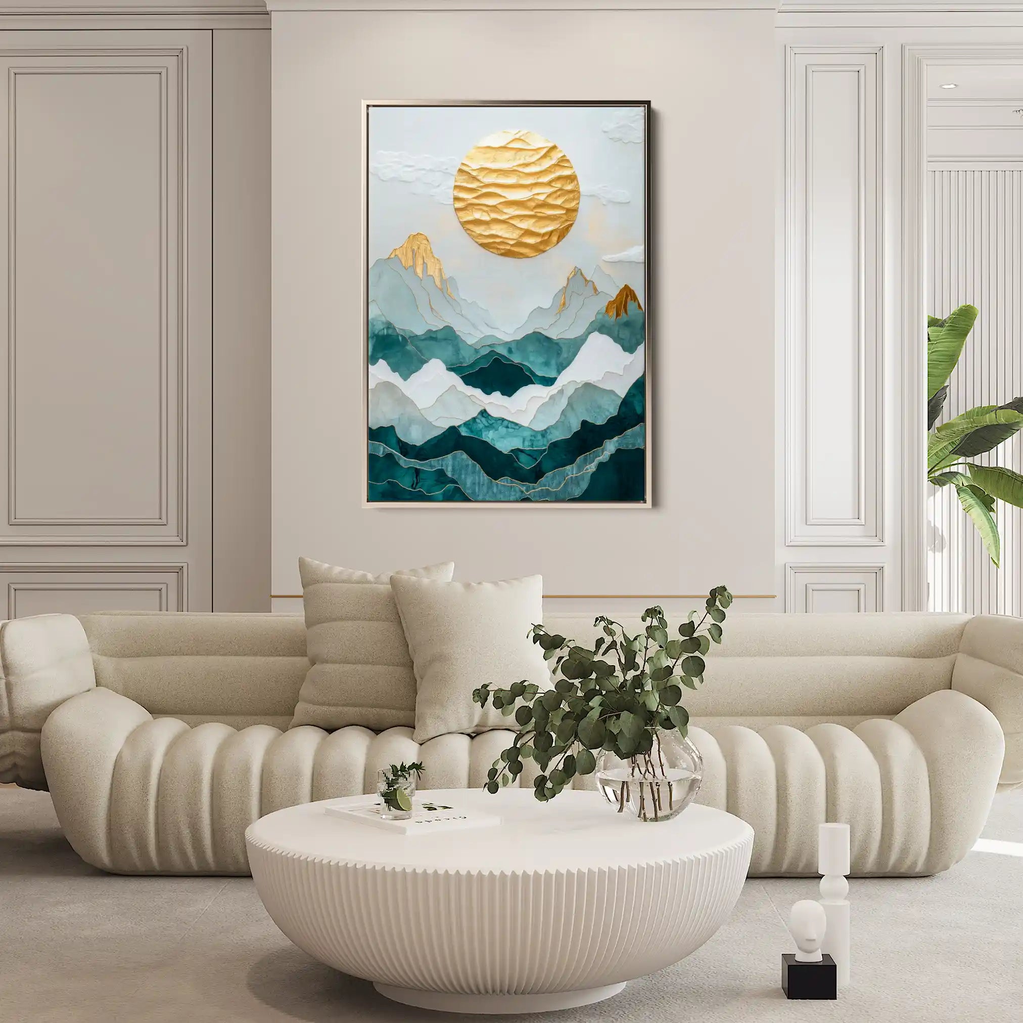 Landscape 333 Canvas Art 90 x 60 cm / Stretched on hidden frame