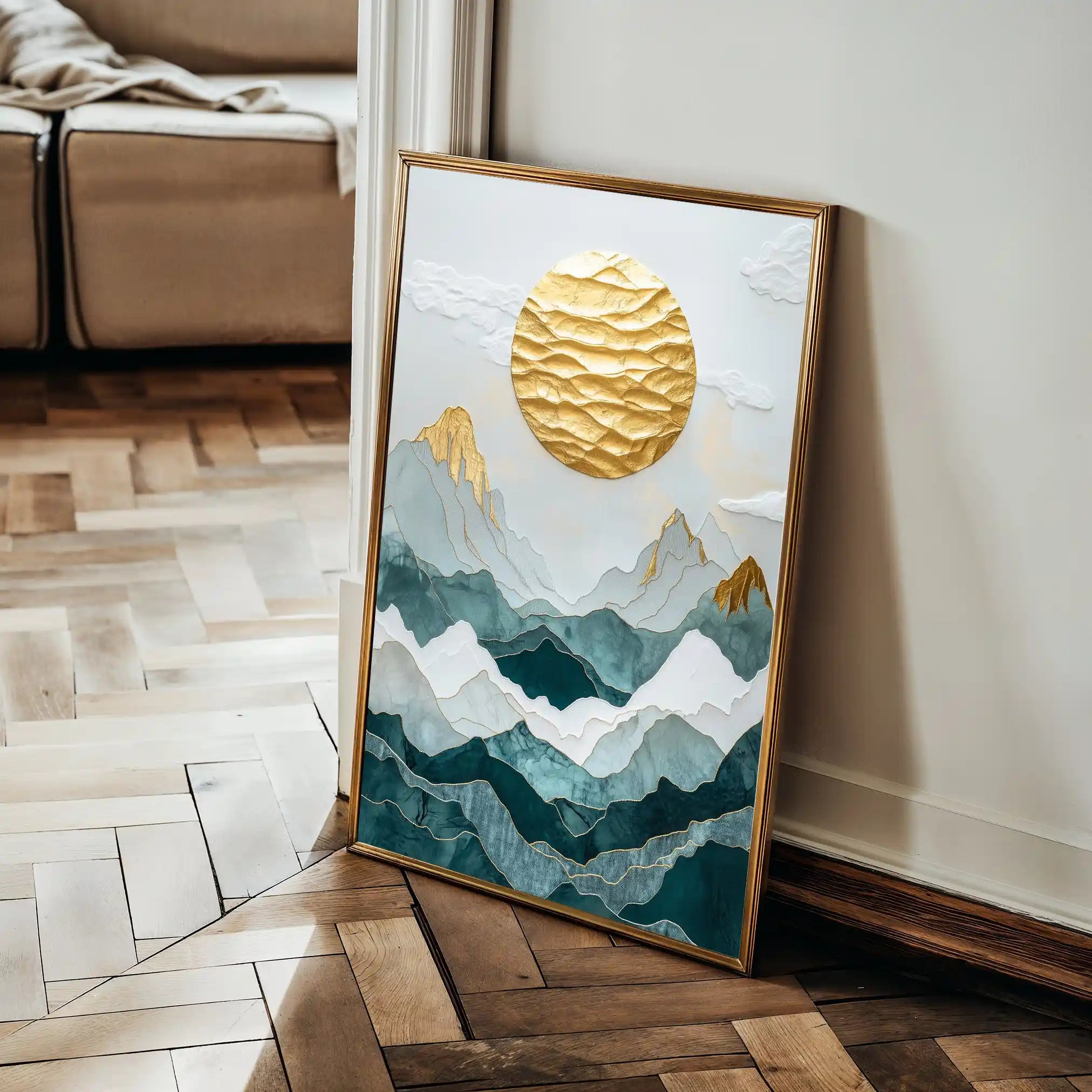 Landscape 333 Canvas Art 90 x 60 cm / Stretched on hidden frame