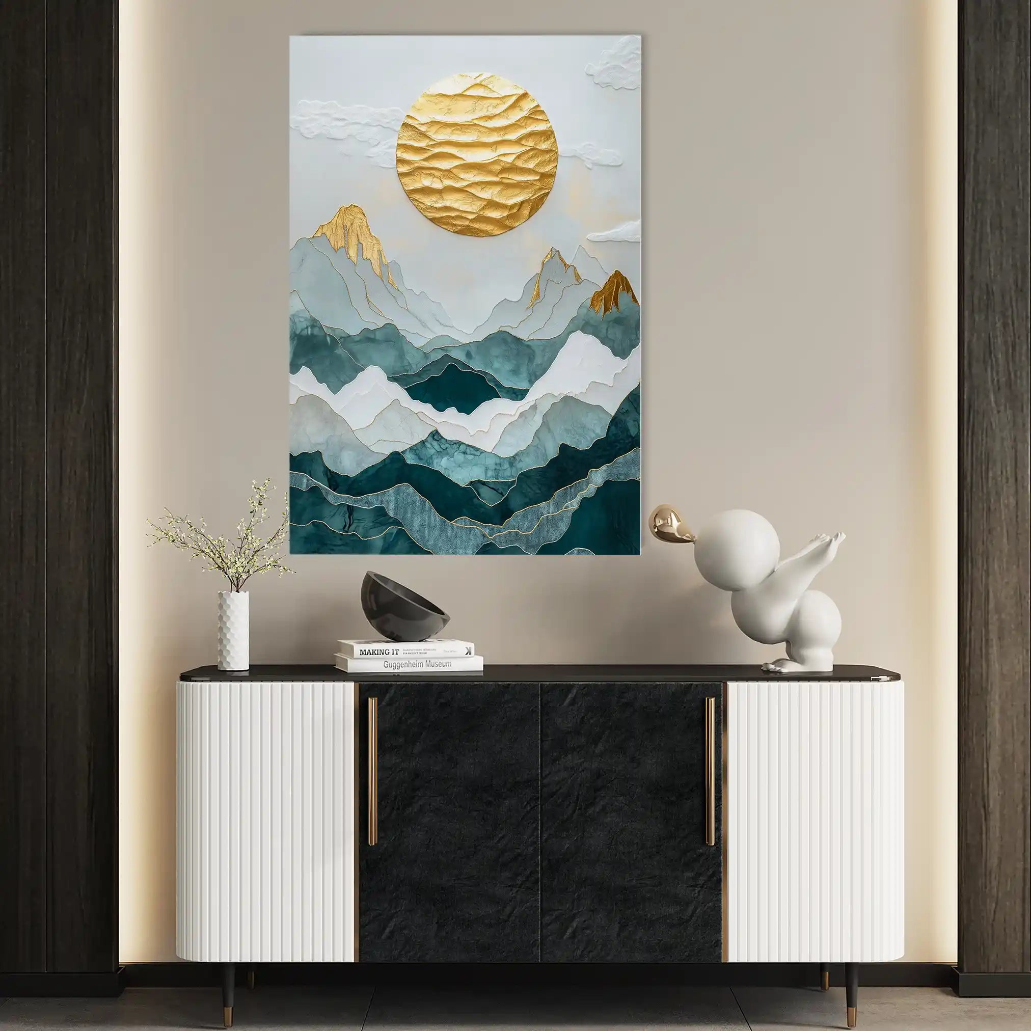 Landscape 333 Canvas Art 90 x 60 cm / Stretched on hidden frame