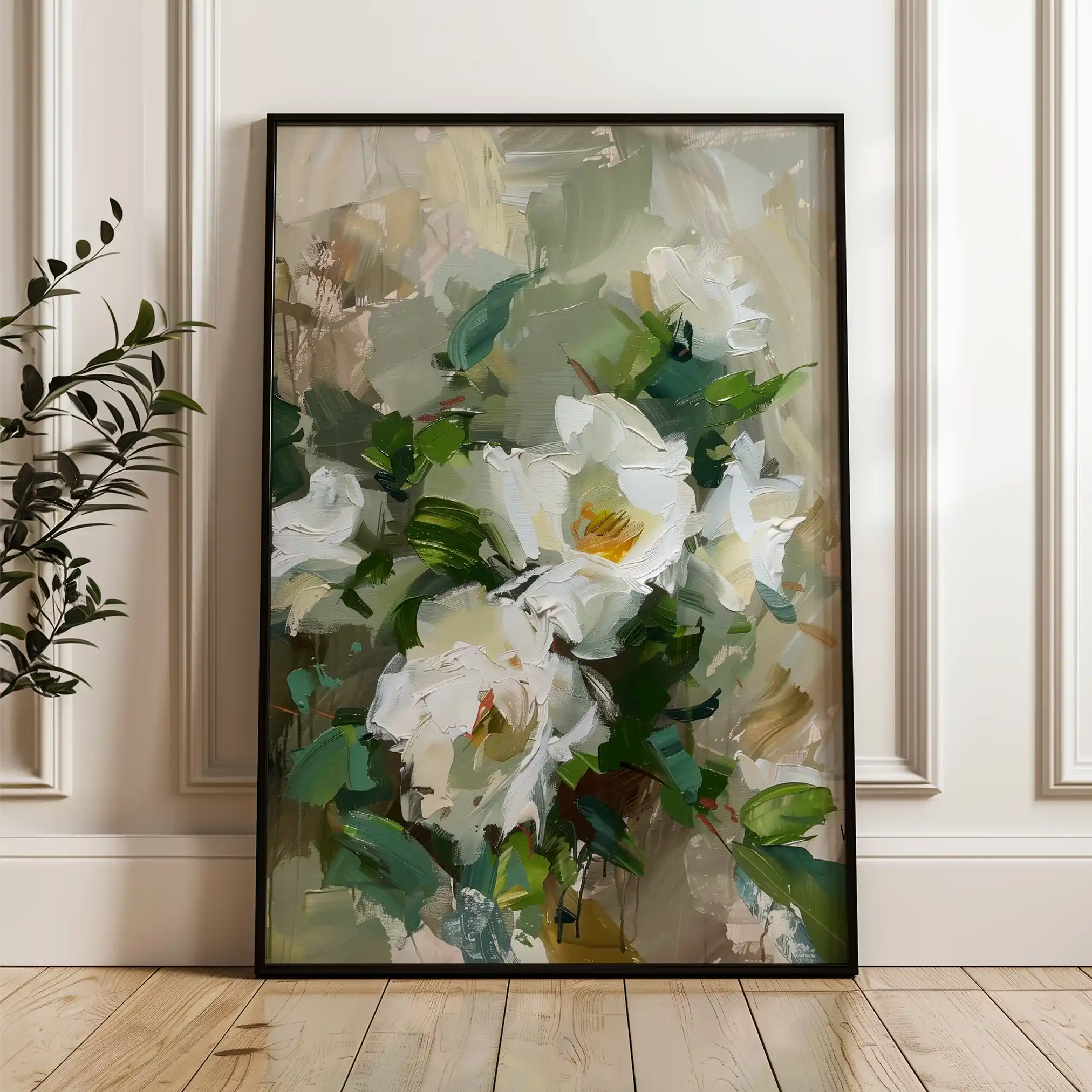 Floral Canvas Wall Art WAD336-F 90 x 60 cm / Stretched on hidden frame