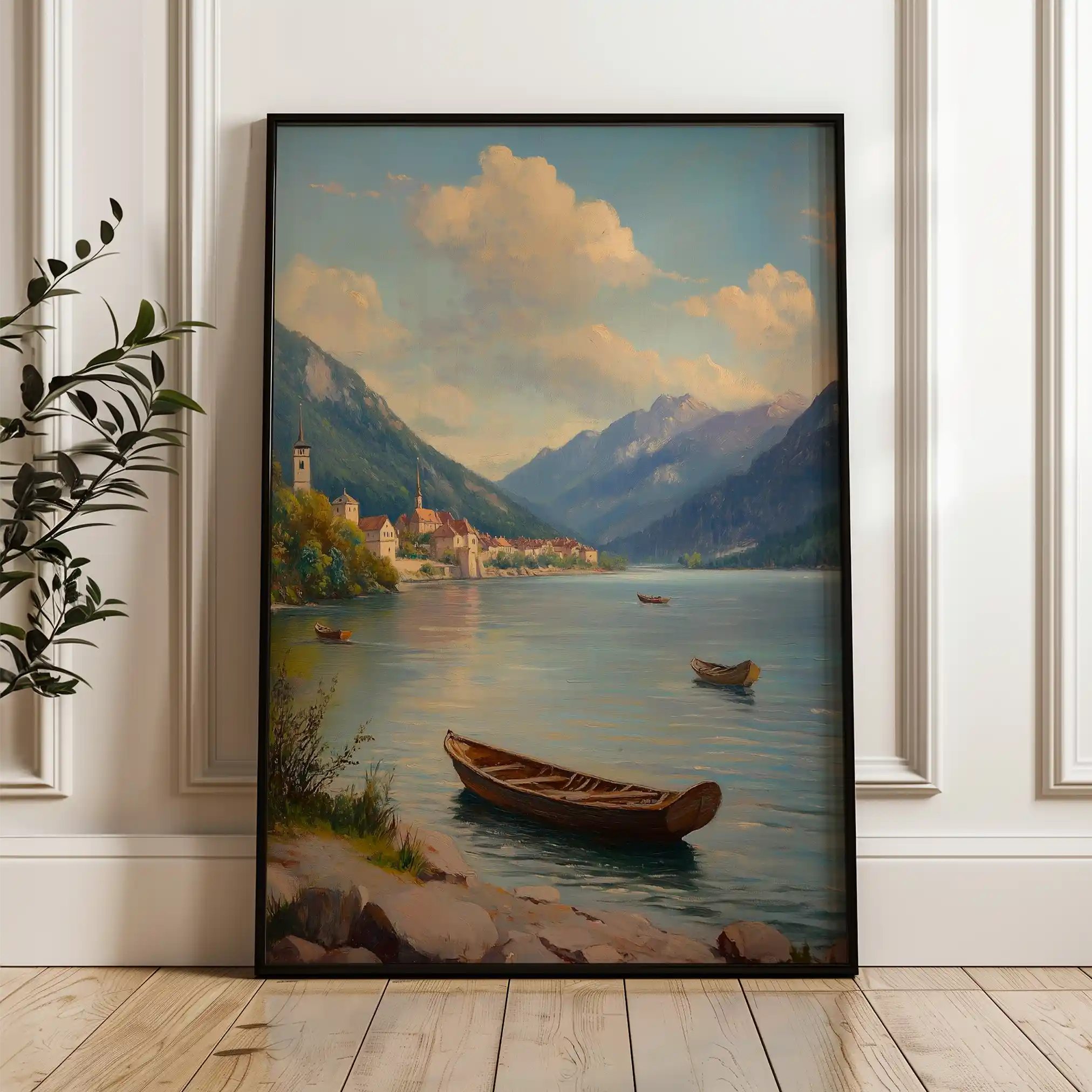 Landscape 336 Canvas Art 90 x 60 cm / Stretched on hidden frame