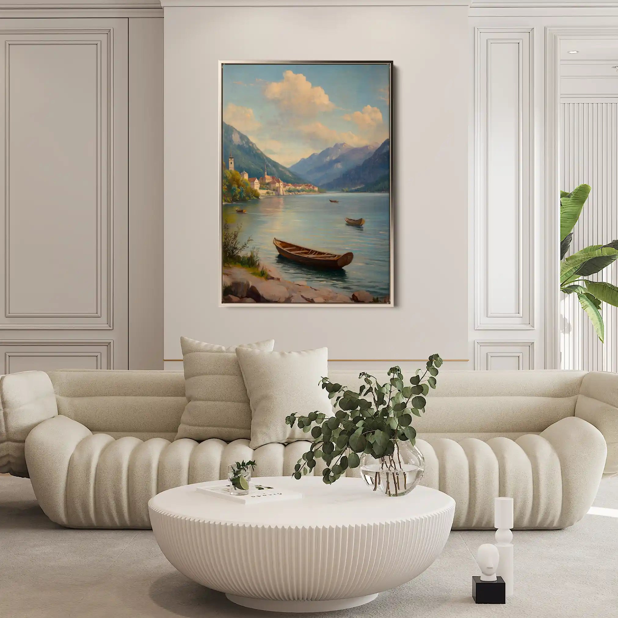 Landscape 336 Canvas Art 90 x 60 cm / Stretched on hidden frame