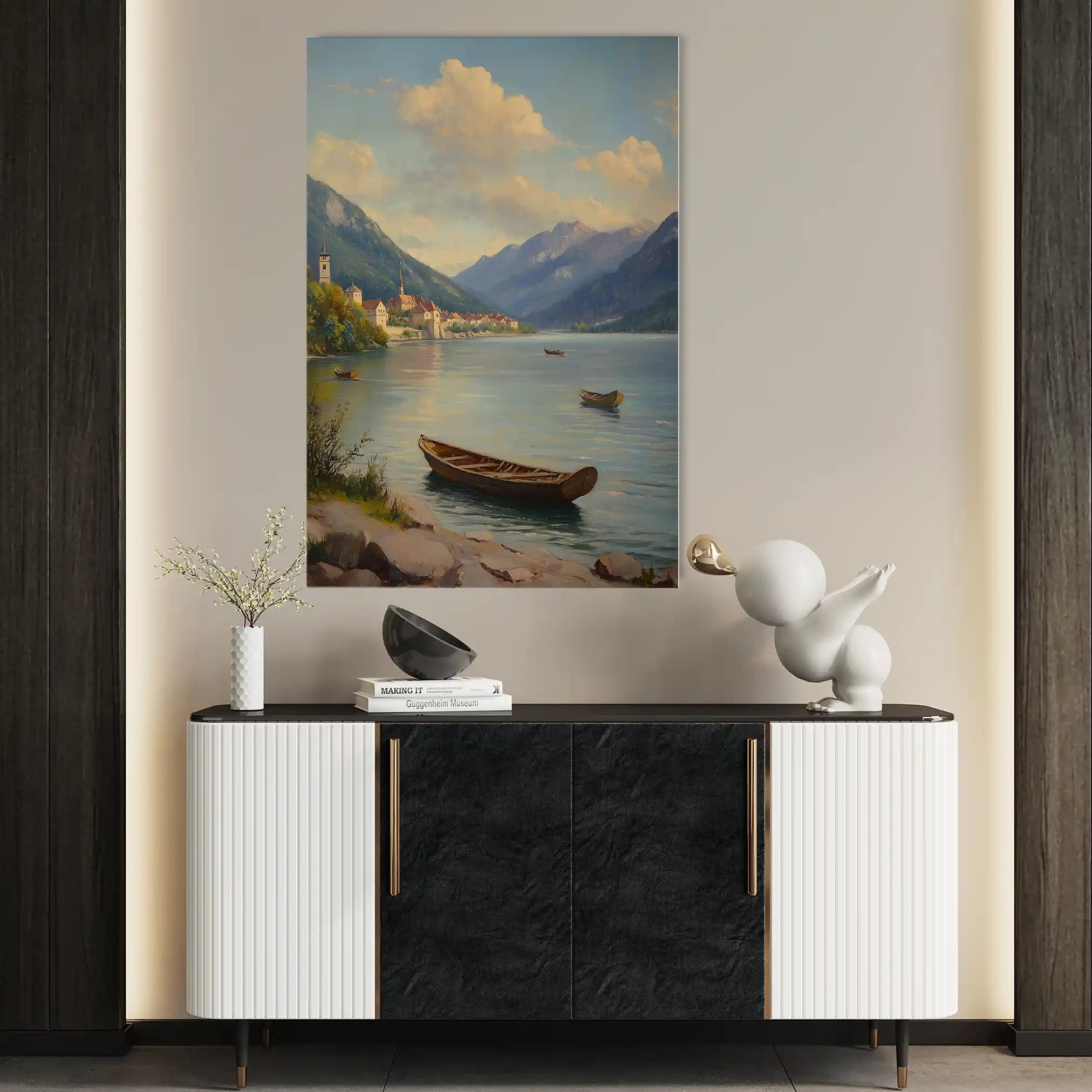 Landscape 336 Canvas Art 90 x 60 cm / Stretched on hidden frame