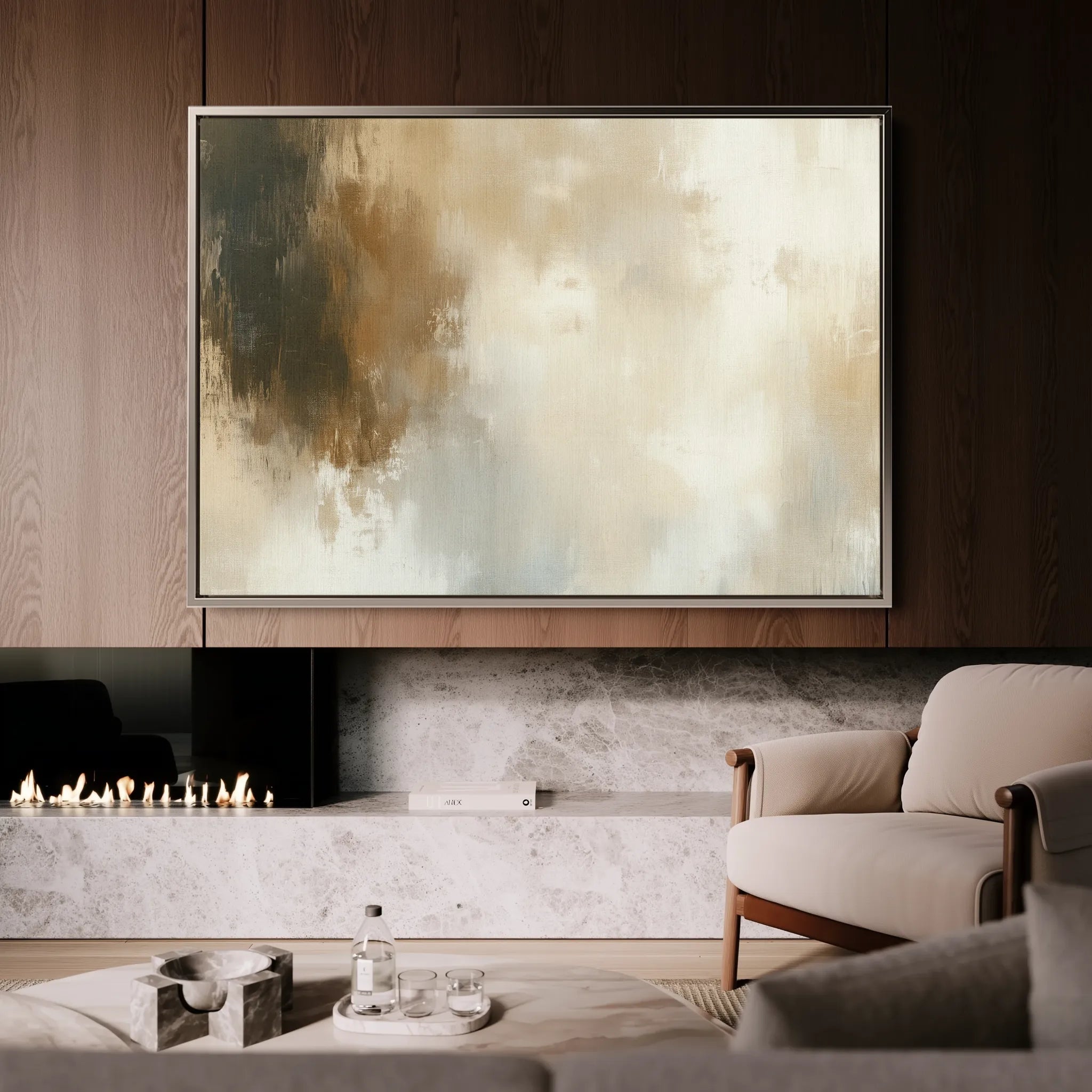 Abstract Canvas Wall Art WAD339-A 90 x 60 cm / Stretched on hidden frame