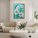 Floral Canvas Wall Art WAD339-F 90 x 60 cm / Stretched on hidden frame