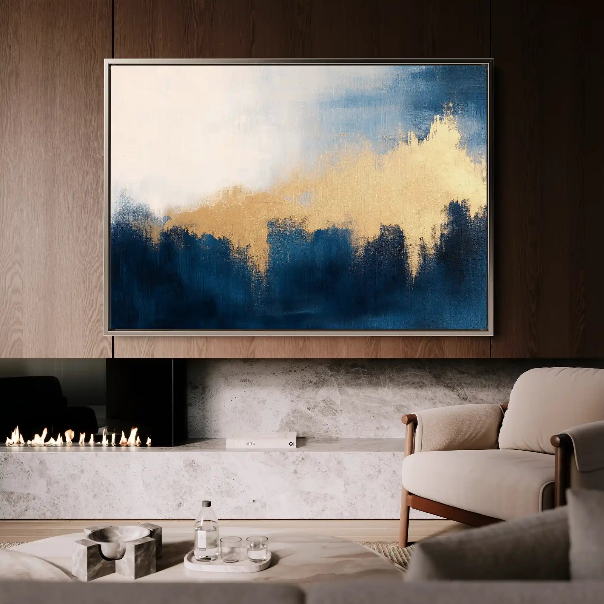 Abstract 340 Canvas Art 60 x 40 cm / Stretched on hidden frame