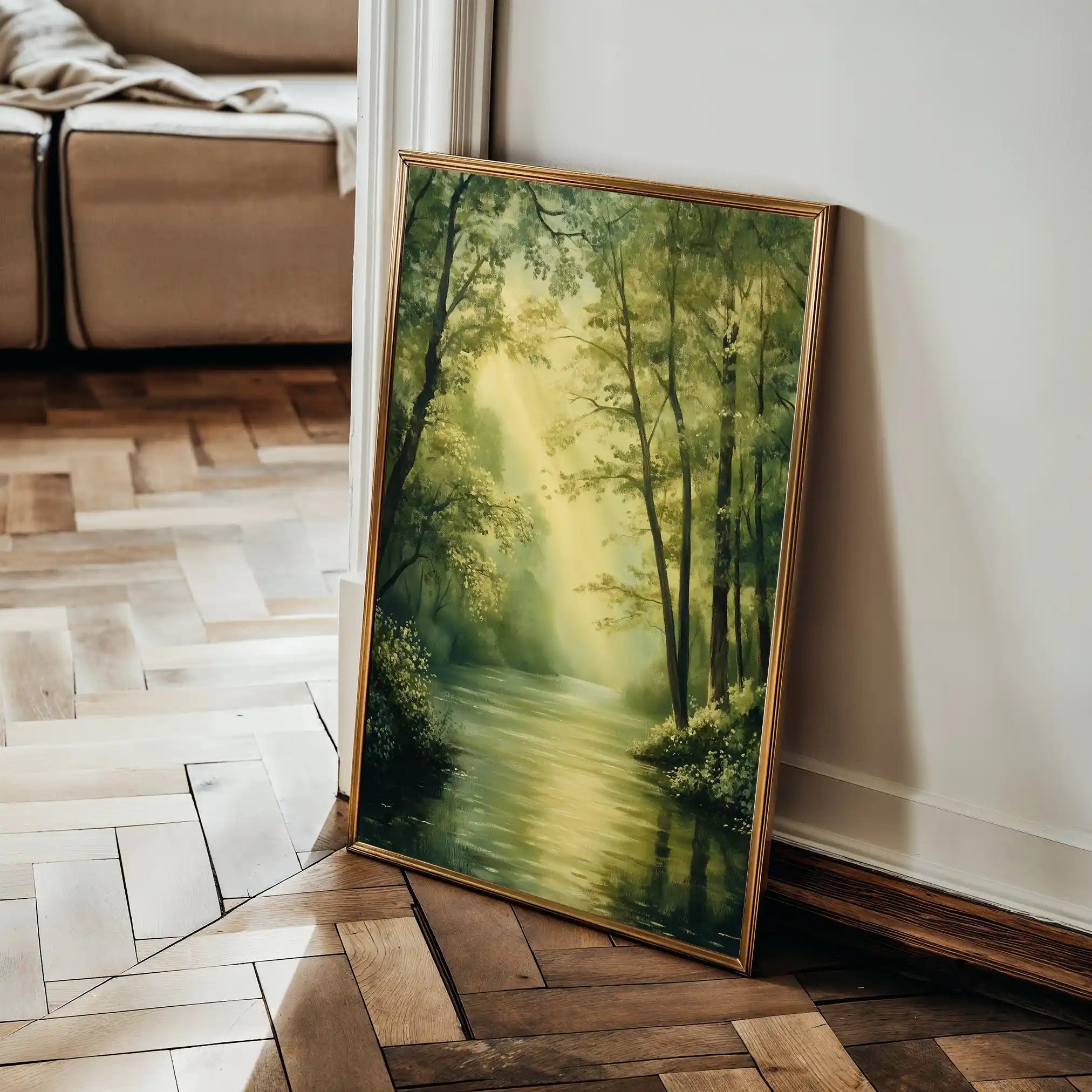 Landscape 340 Canvas Art 90 x 60 cm / Stretched on hidden frame