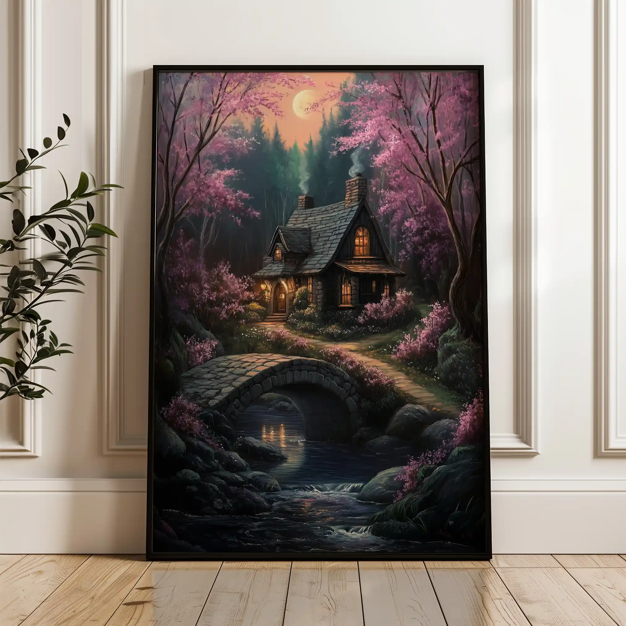 Landscape 341 Canvas Art 90 x 60 cm / Stretched on hidden frame