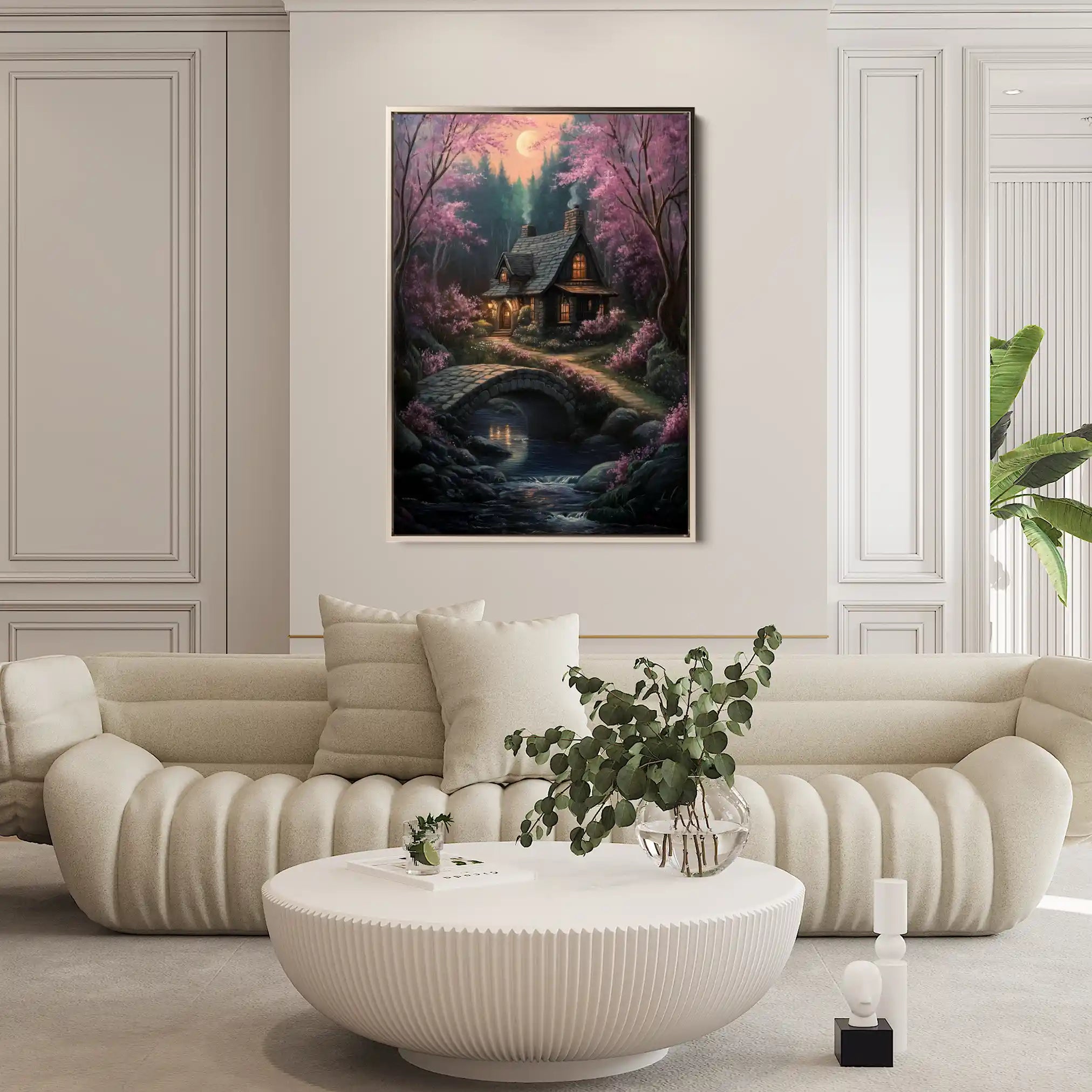 Landscape 341 Canvas Art 90 x 60 cm / Stretched on hidden frame