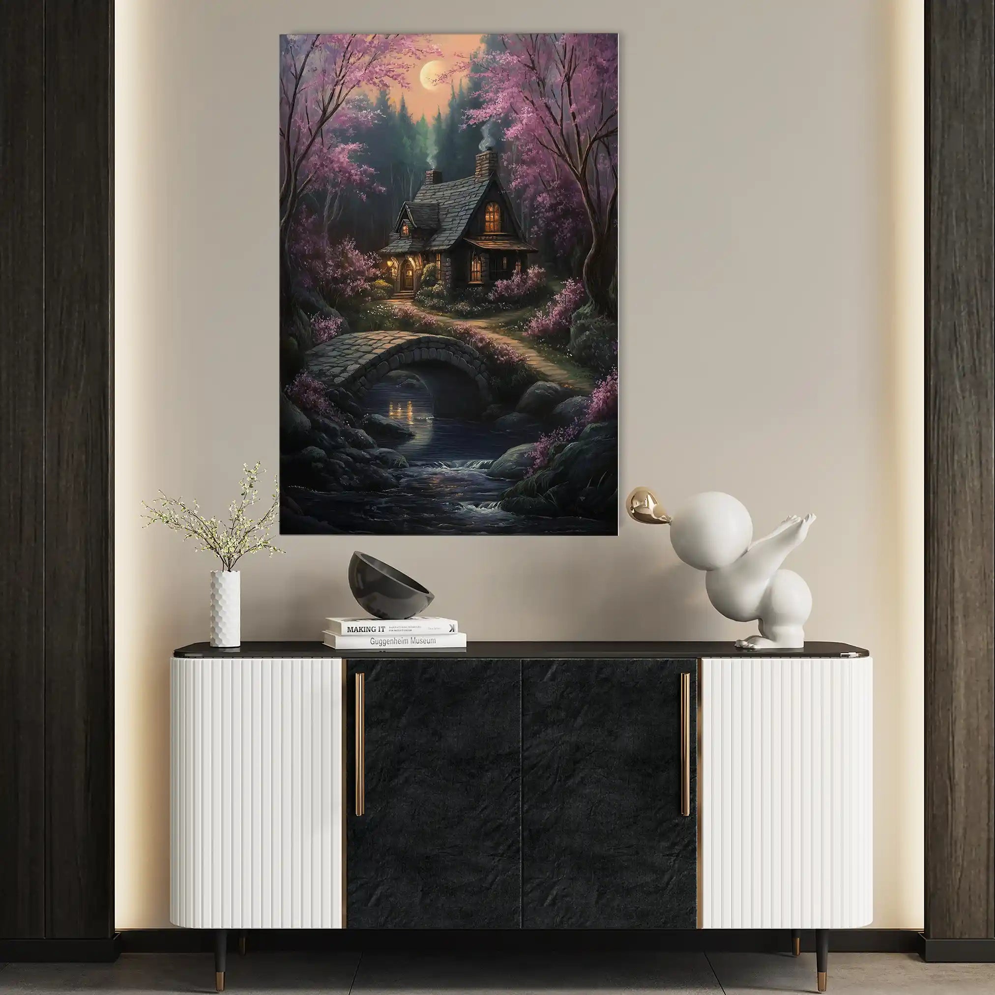 Landscape 341 Canvas Art 90 x 60 cm / Stretched on hidden frame