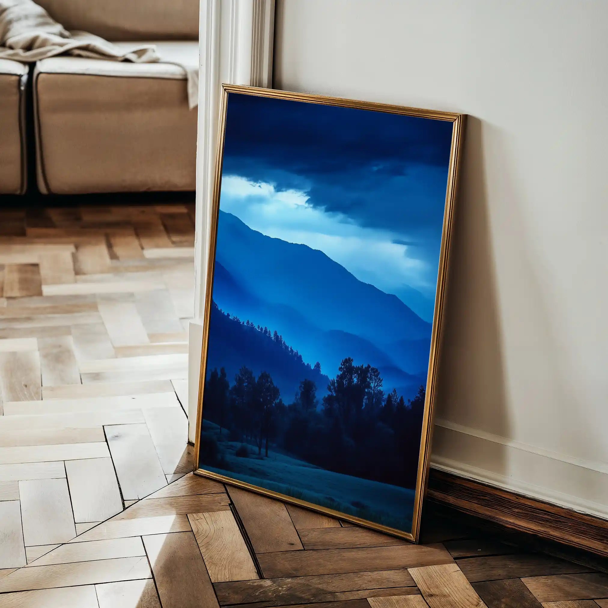 Landscape 342 Canvas Art 90 x 60 cm / Stretched on hidden frame