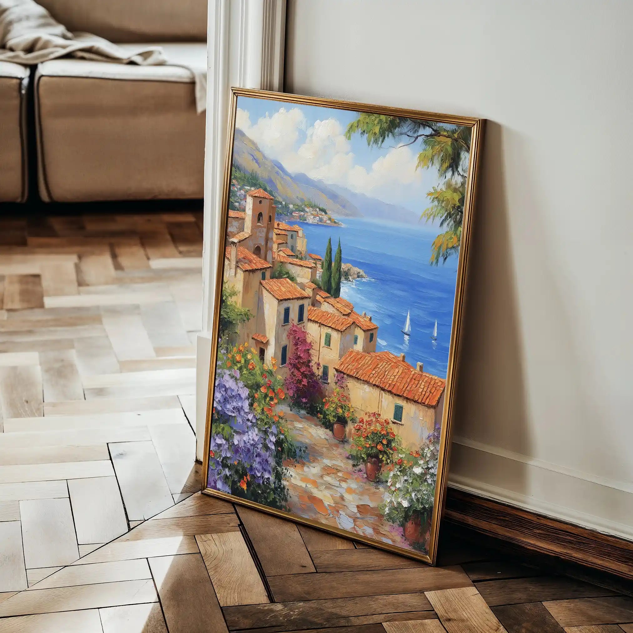 Landscape 343 Canvas Art 90 x 60 cm / Stretched on hidden frame