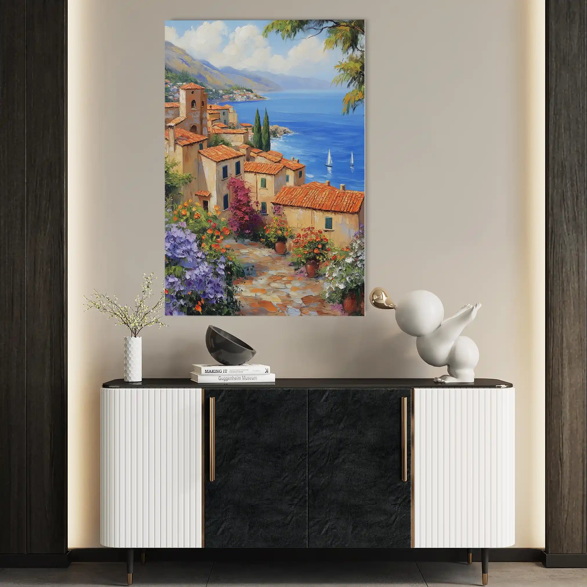 Landscape 343 Canvas Art 90 x 60 cm / Stretched on hidden frame