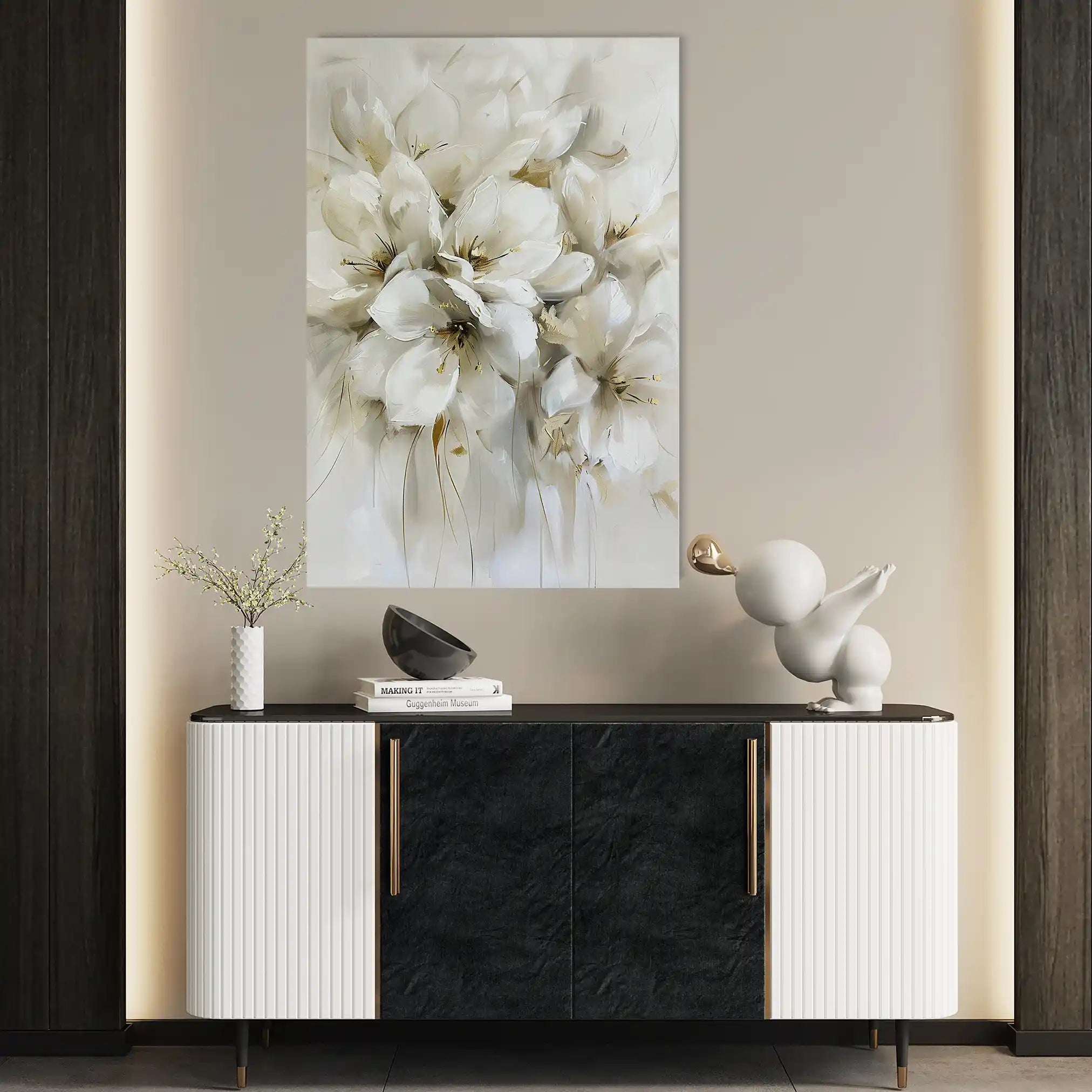 Floral Canvas Wall Art WAD344-F 90 x 60 cm / Stretched on hidden frame