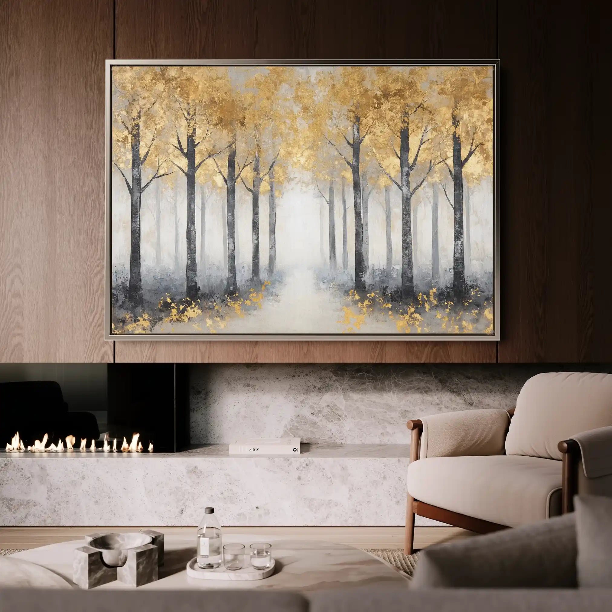Landscape 344 Canvas Art 90 x 60 cm / Stretched on hidden frame