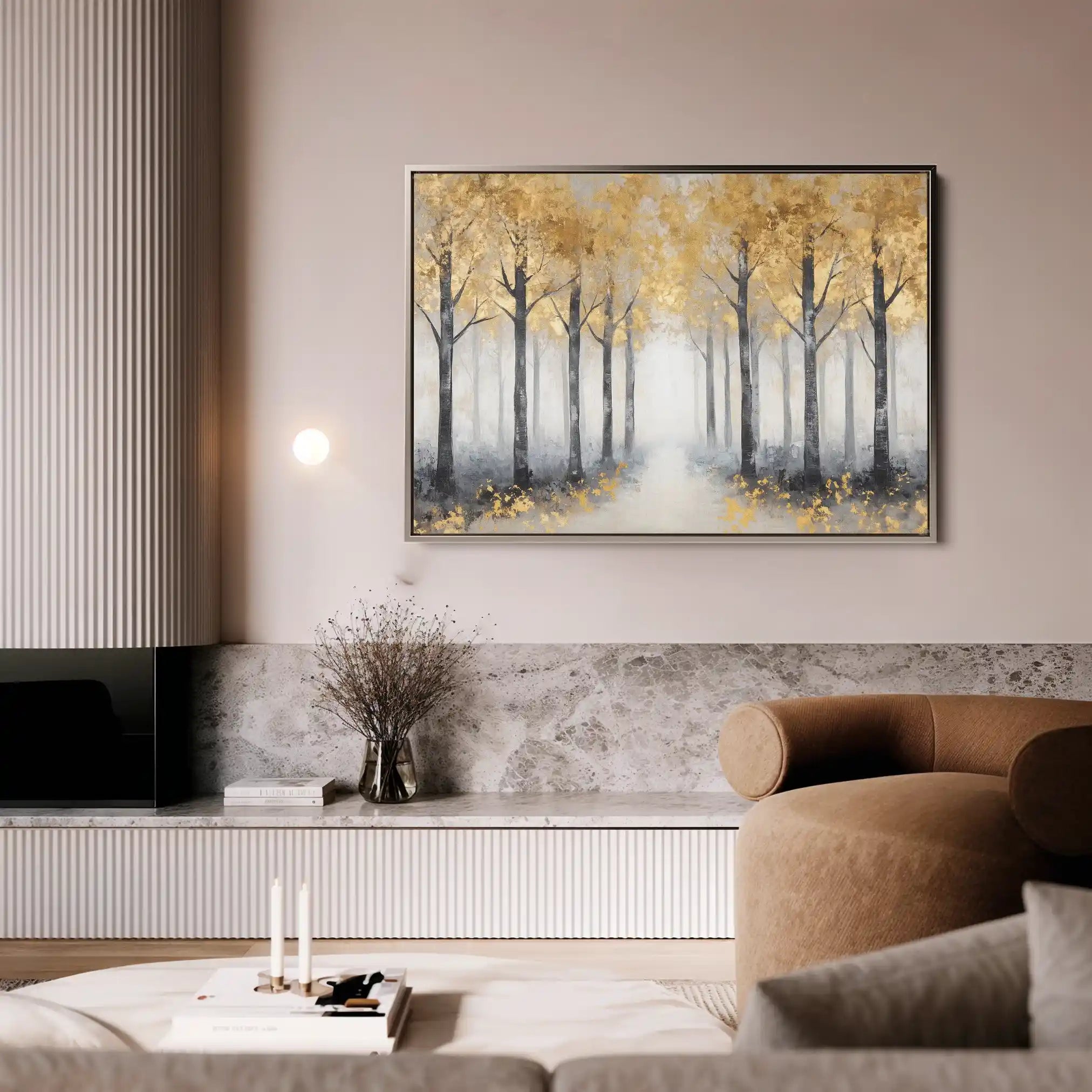 Landscape 344 Canvas Art 90 x 60 cm / Stretched on hidden frame