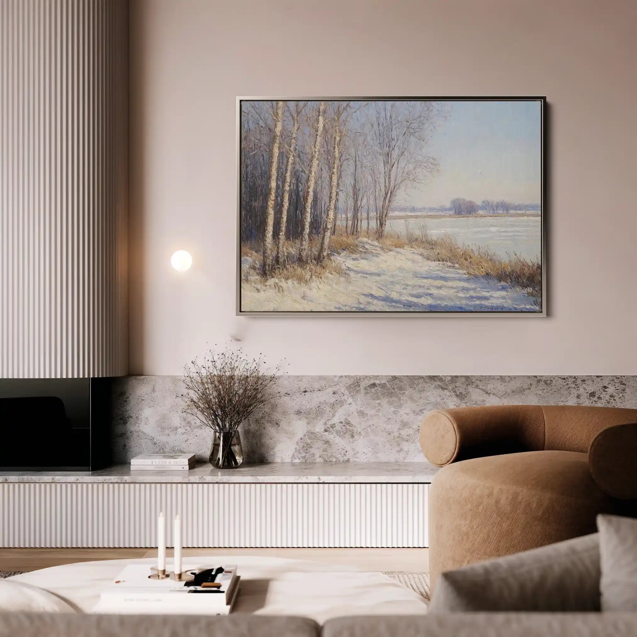 Landscape 345 Canvas Art 90 x 60 cm / Stretched on hidden frame
