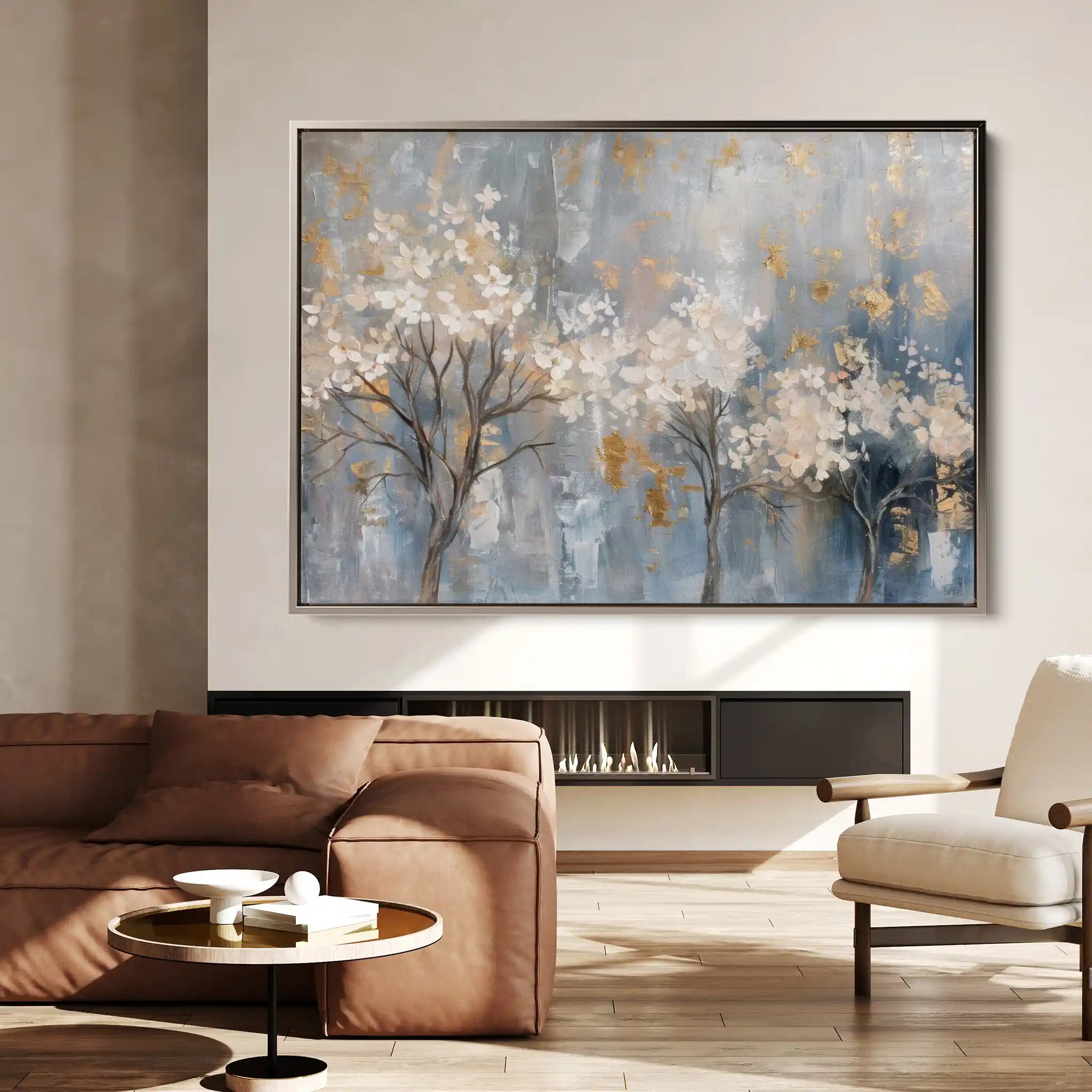 Floral Canvas Wall Art WAD349-F 90 x 60 cm / Stretched on hidden frame