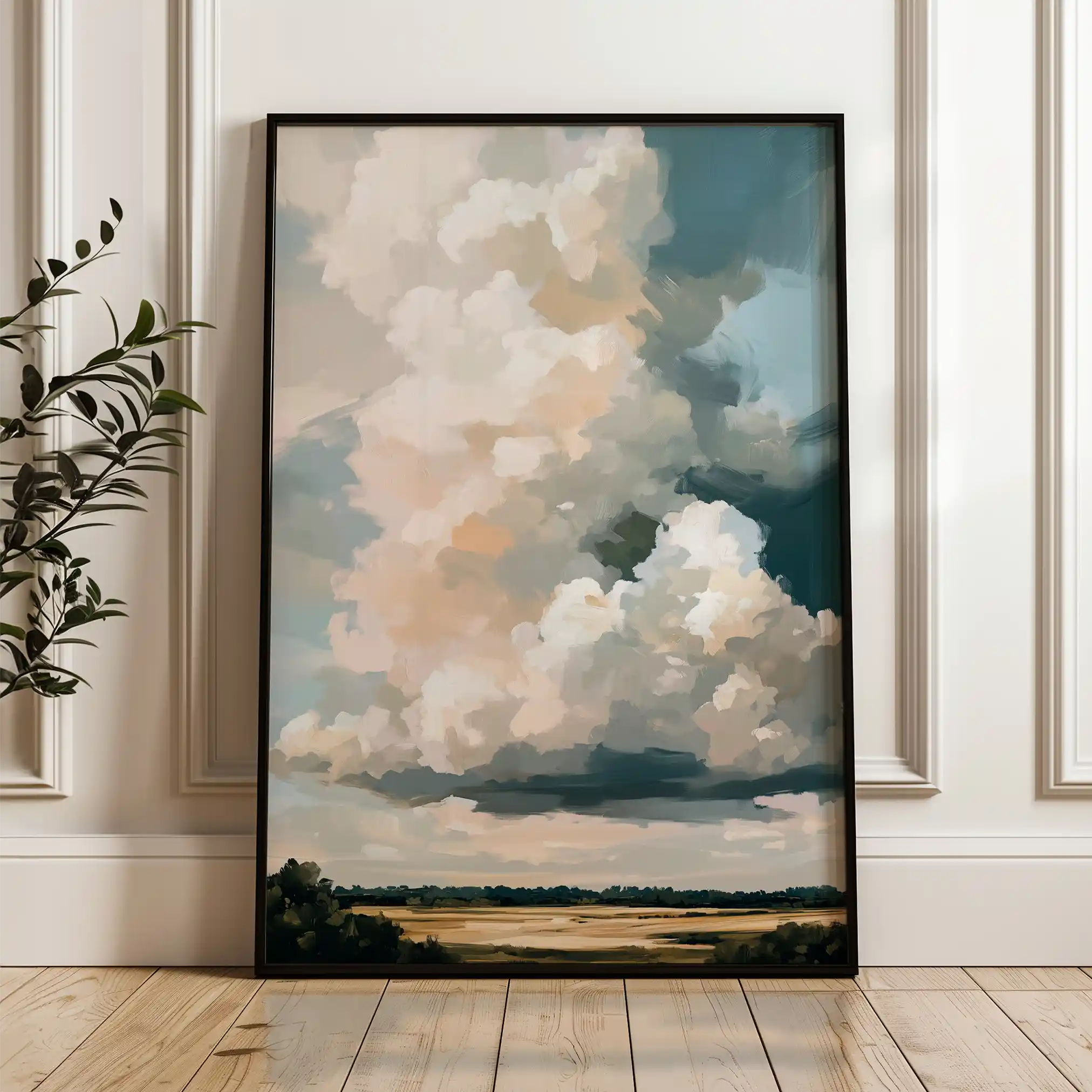 Landscape 349 Canvas Art 90 x 60 cm / Stretched on hidden frame