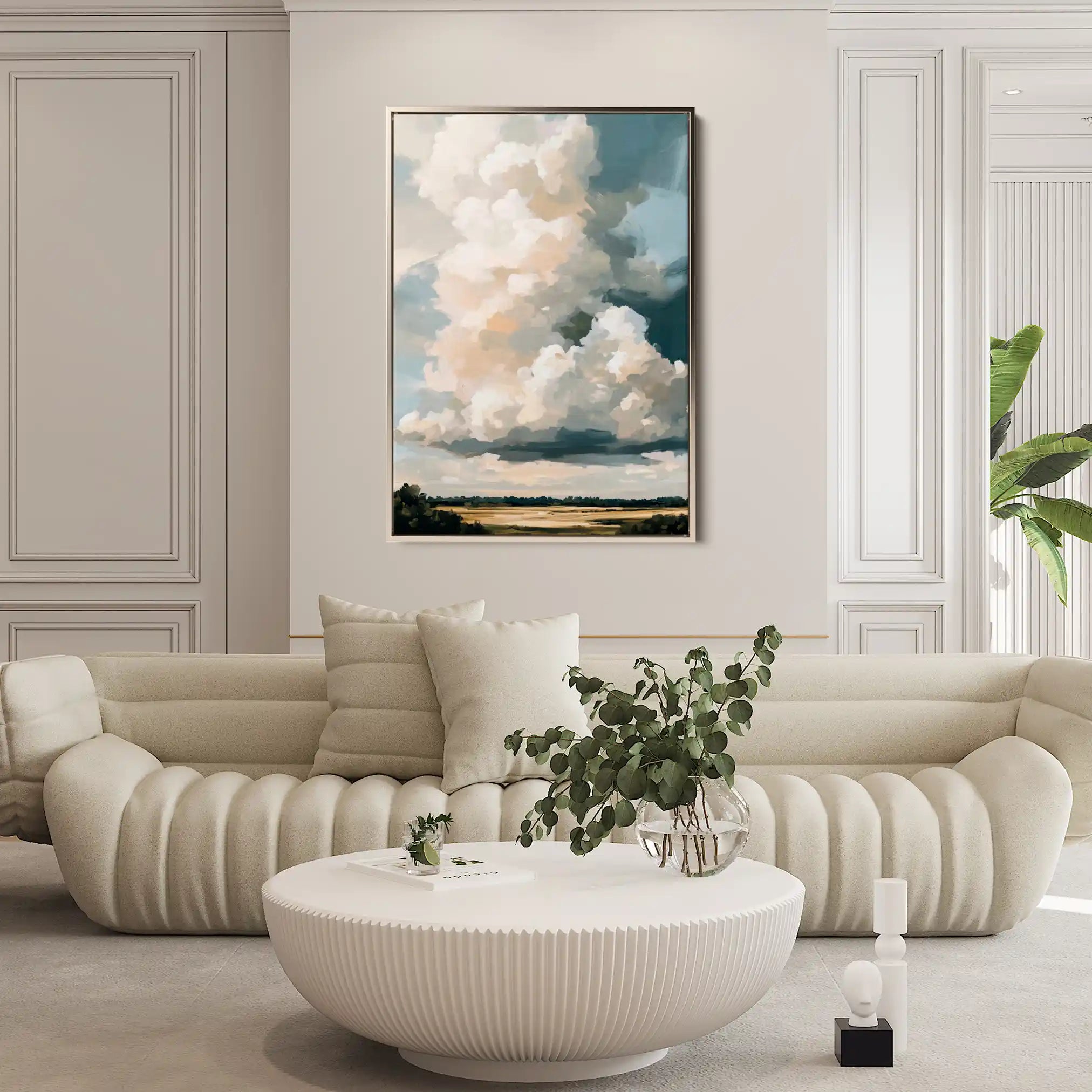 Landscape 349 Canvas Art 90 x 60 cm / Stretched on hidden frame