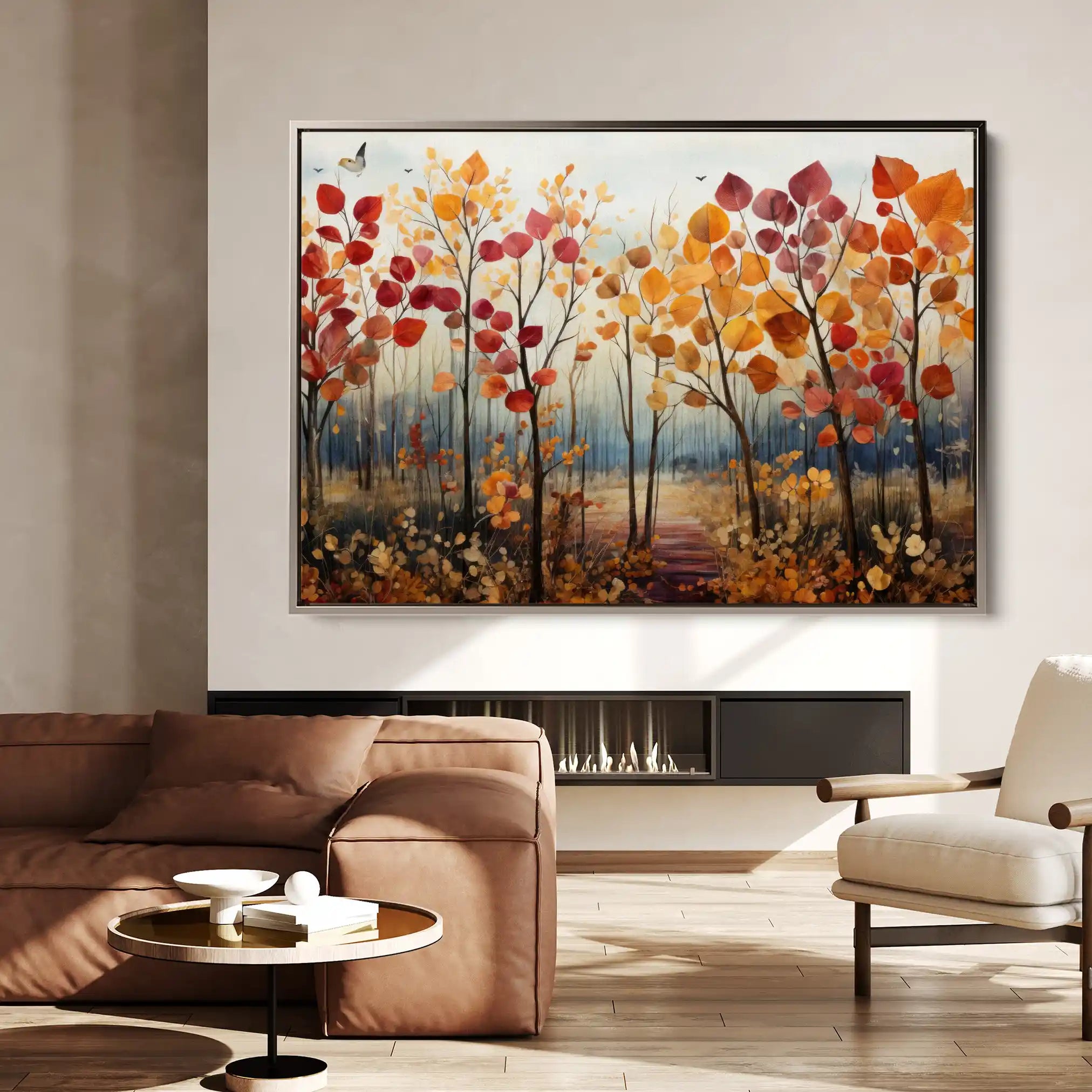 Floral Canvas Wall Art WAD351-F 90 x 60 cm / Stretched on hidden frame