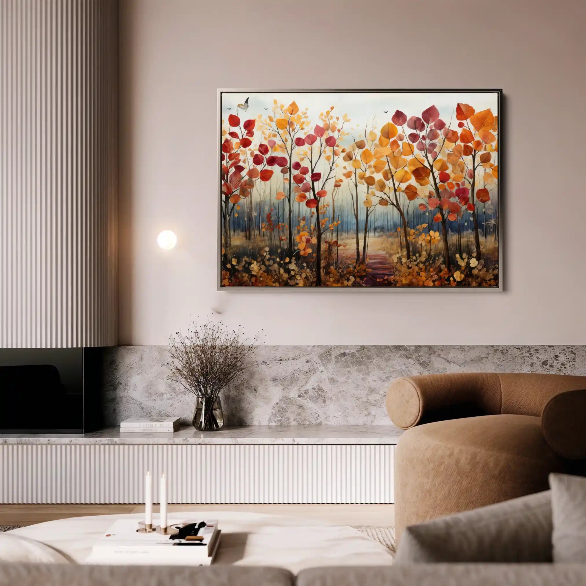 Floral Canvas Wall Art WAD351-F 90 x 60 cm / Stretched on hidden frame