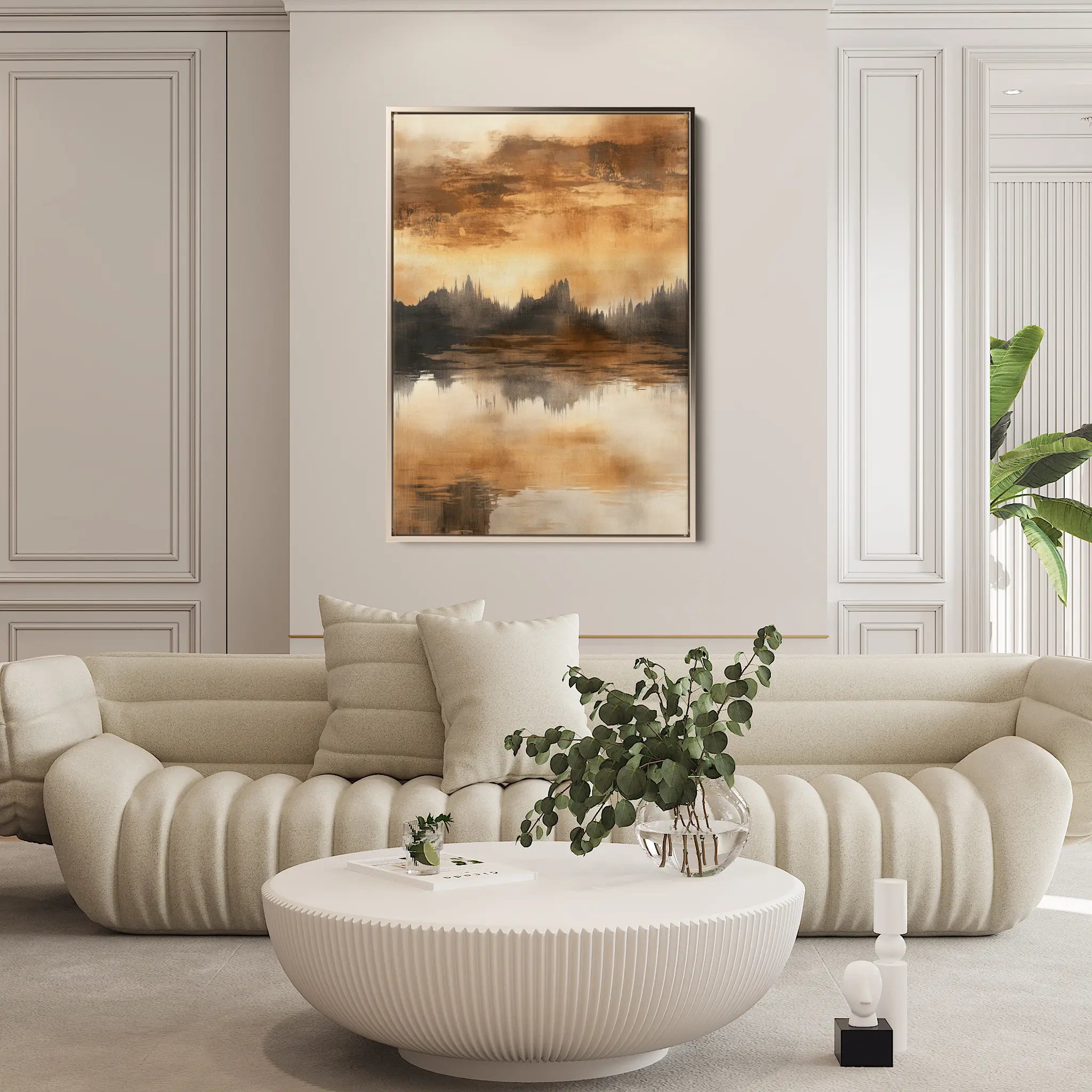 Abstract Canvas Wall Art WAD354-A 90 x 60 cm / Stretched on hidden frame
