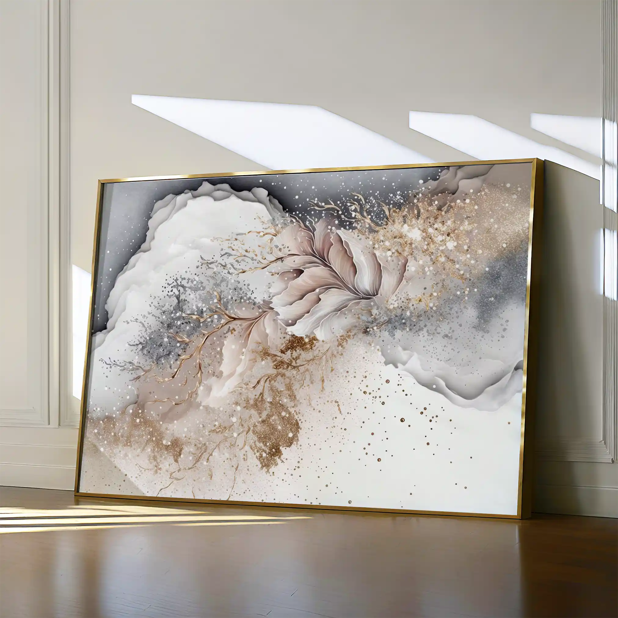 Floral Canvas Wall Art WAD355-F 90 x 60 cm / Stretched on hidden frame