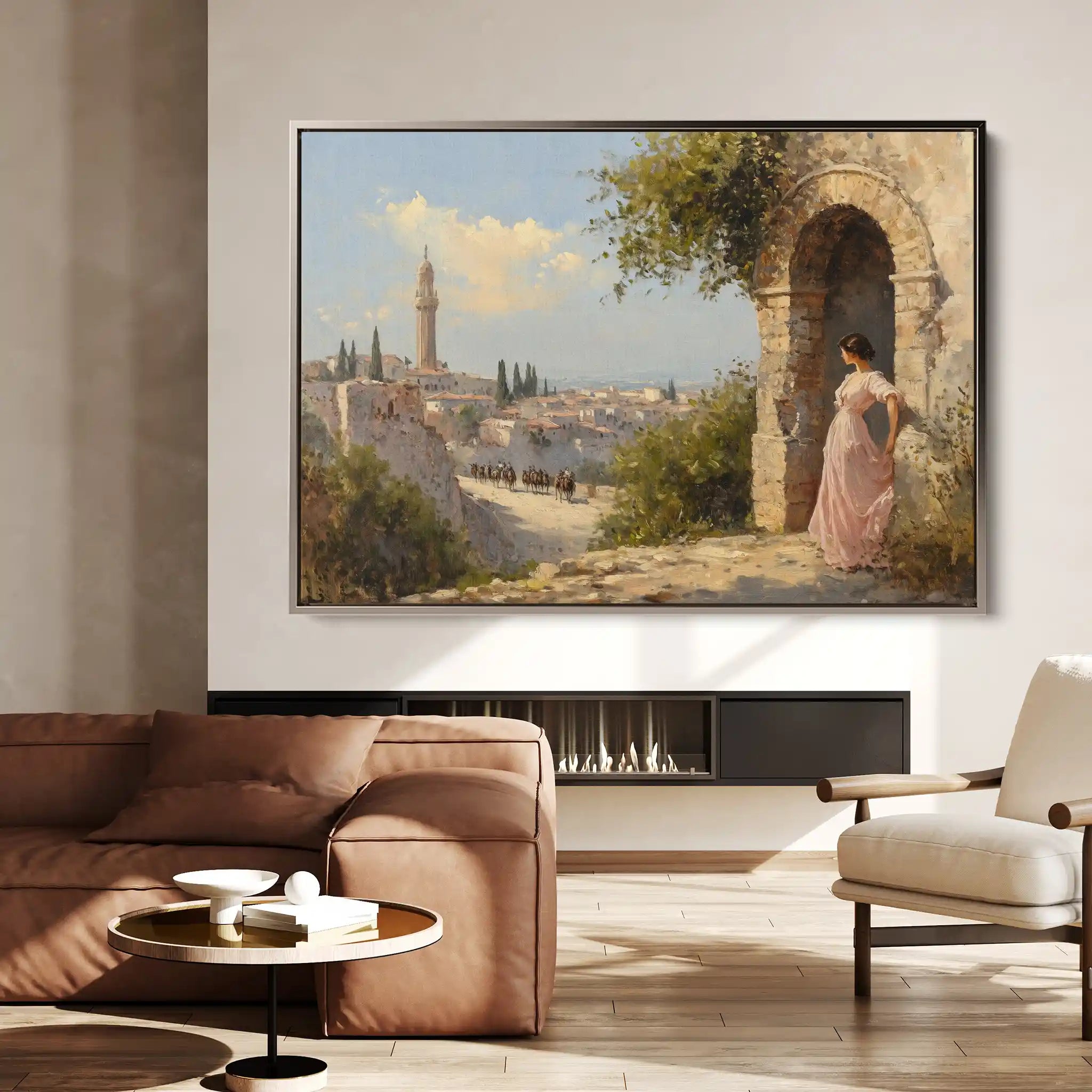 Landscape 355 Canvas Art 90 x 60 cm / Stretched on hidden frame