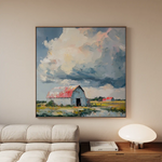 Landscape 356 Canvas Art 80 x 80 cm / Stretched on hidden frame