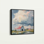 Landscape 356 Canvas Art 80 x 80 cm / Stretched on hidden frame