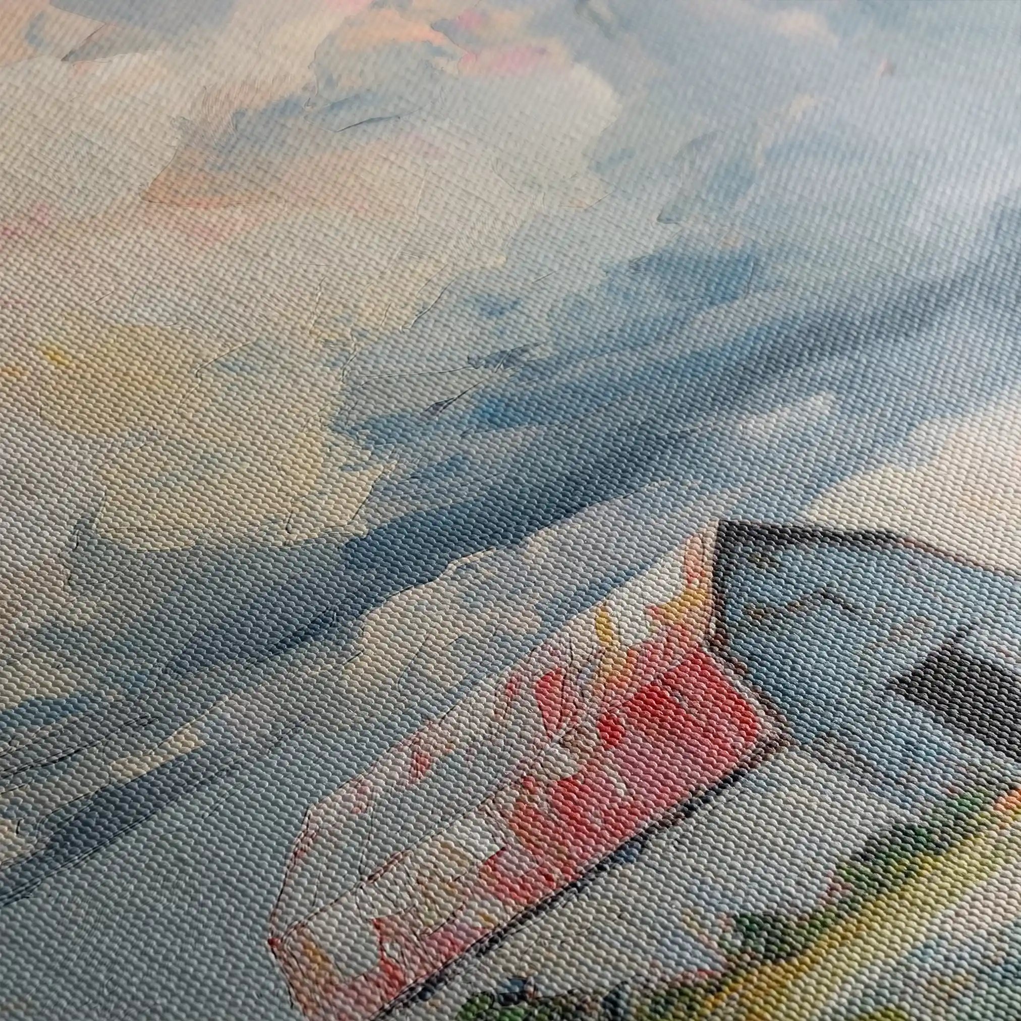 Landscape 356 Canvas Art 80 x 80 cm / Stretched on hidden frame